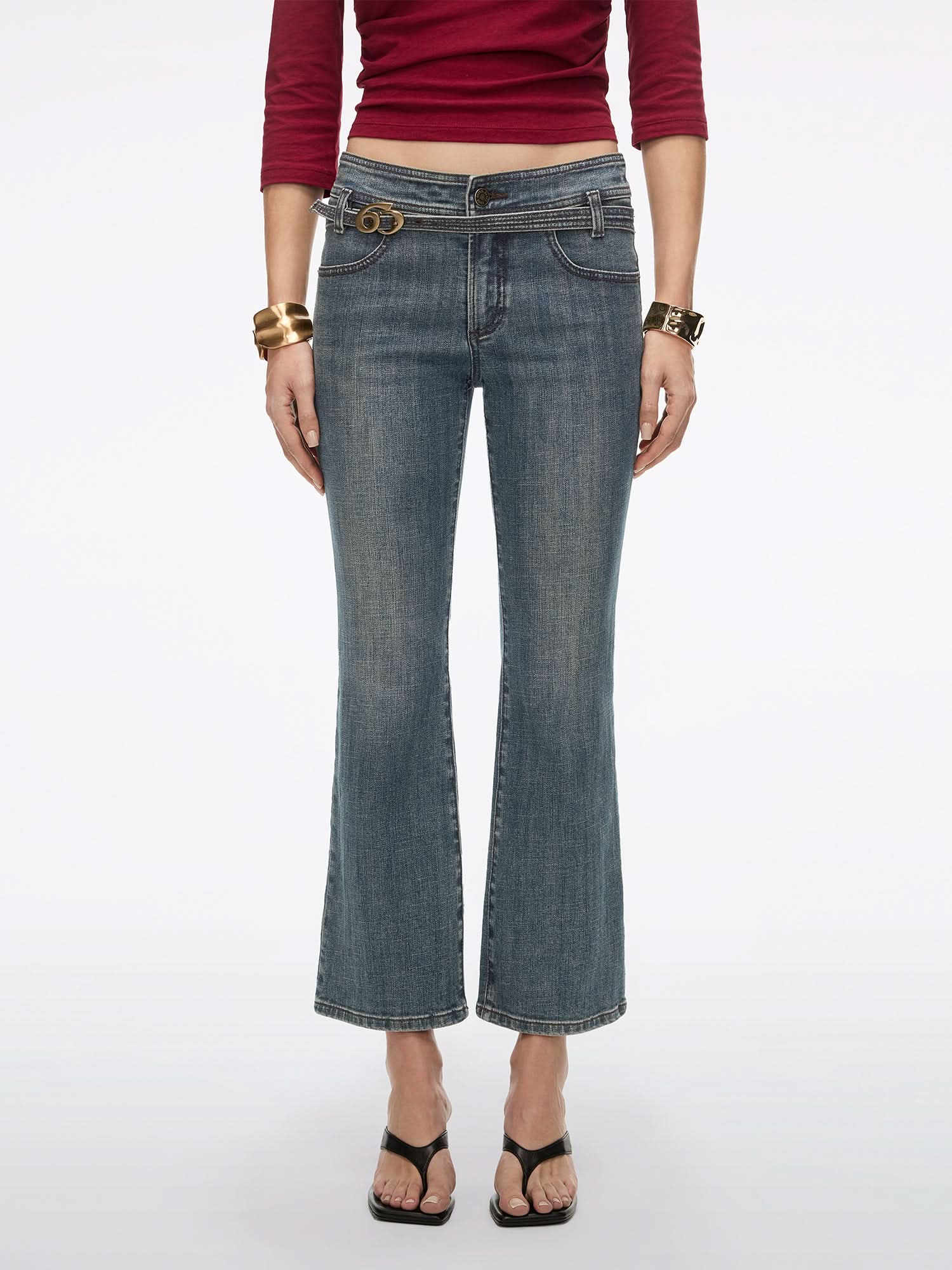 Logo Flared Jeans