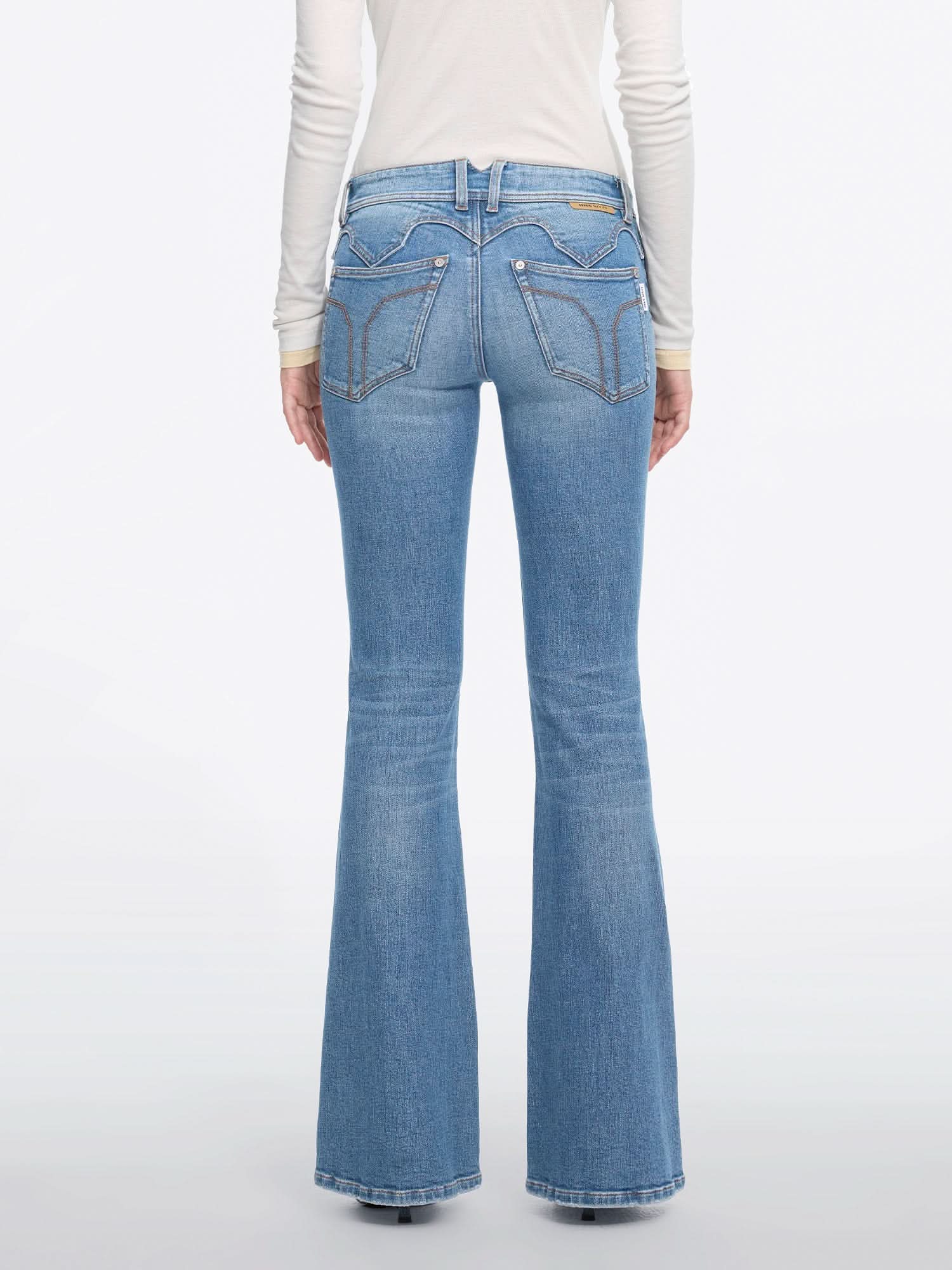 Low-Rise Flared Jeans-BELLA - Image 3