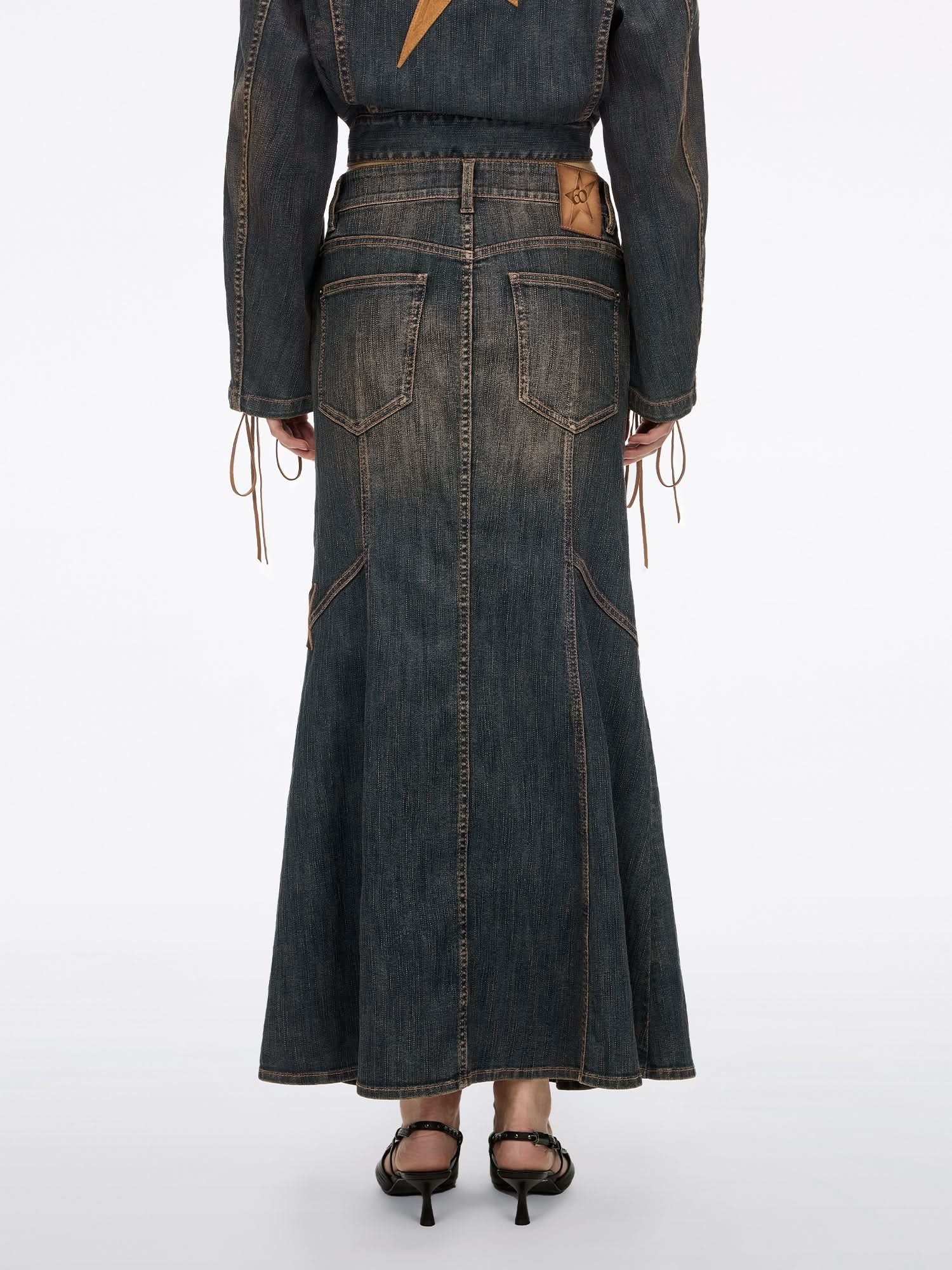 Mermaid Denim Maxi Skirt - Image 3