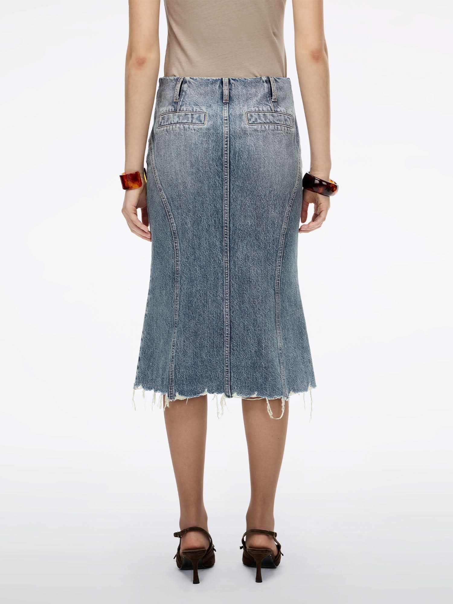 Mermaid Denim Skirt - Image 3