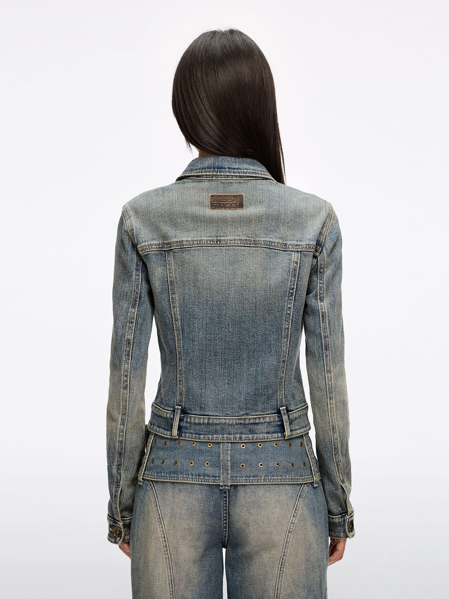Multi-Button Denim Jacket - Image 2