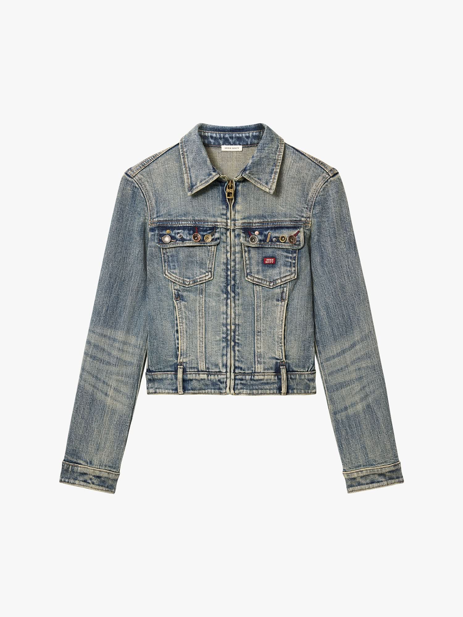 Multi-Button Denim Jacket - Image 5