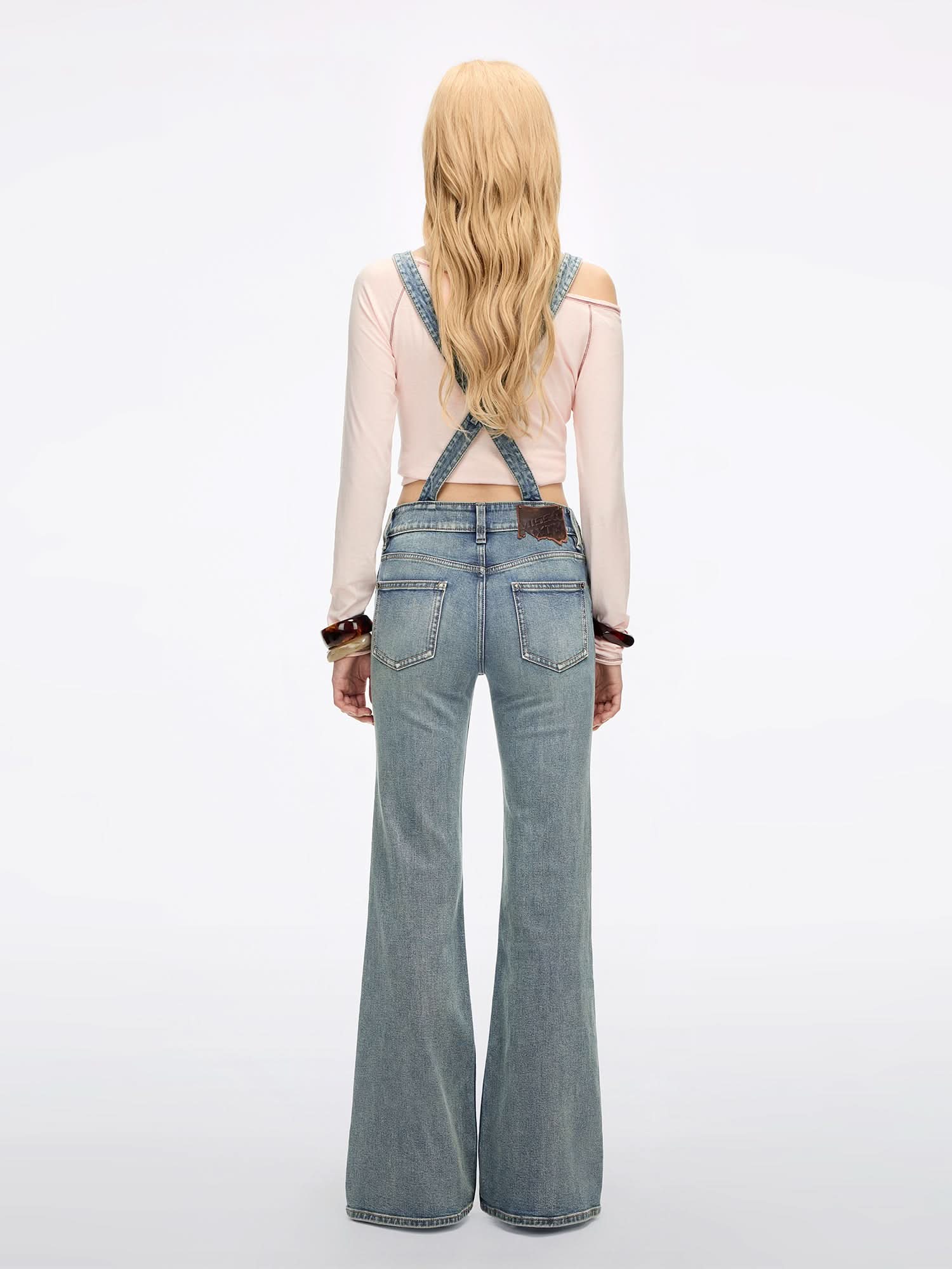 Multi-Button Denim Jumpsuit - Image 2