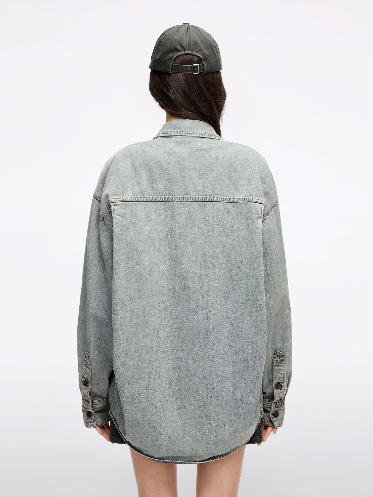 Multi-Button Denim Shirt - Image 2