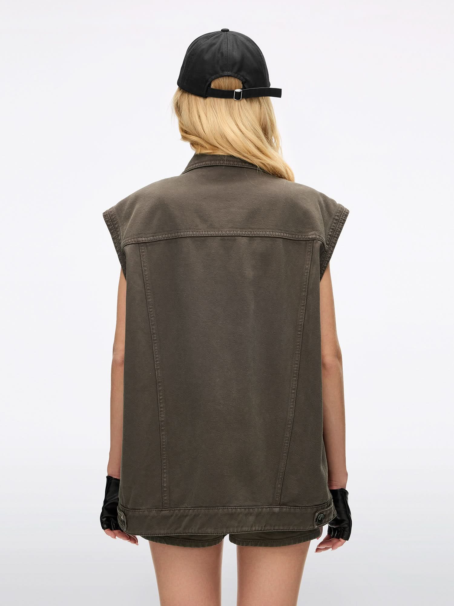 Multi-button Denim Vest - Image 2