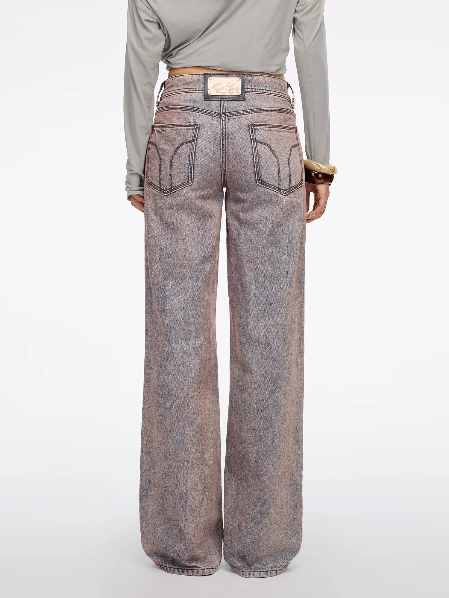 Multi-Button Straight-Leg Jeans - Image 3
