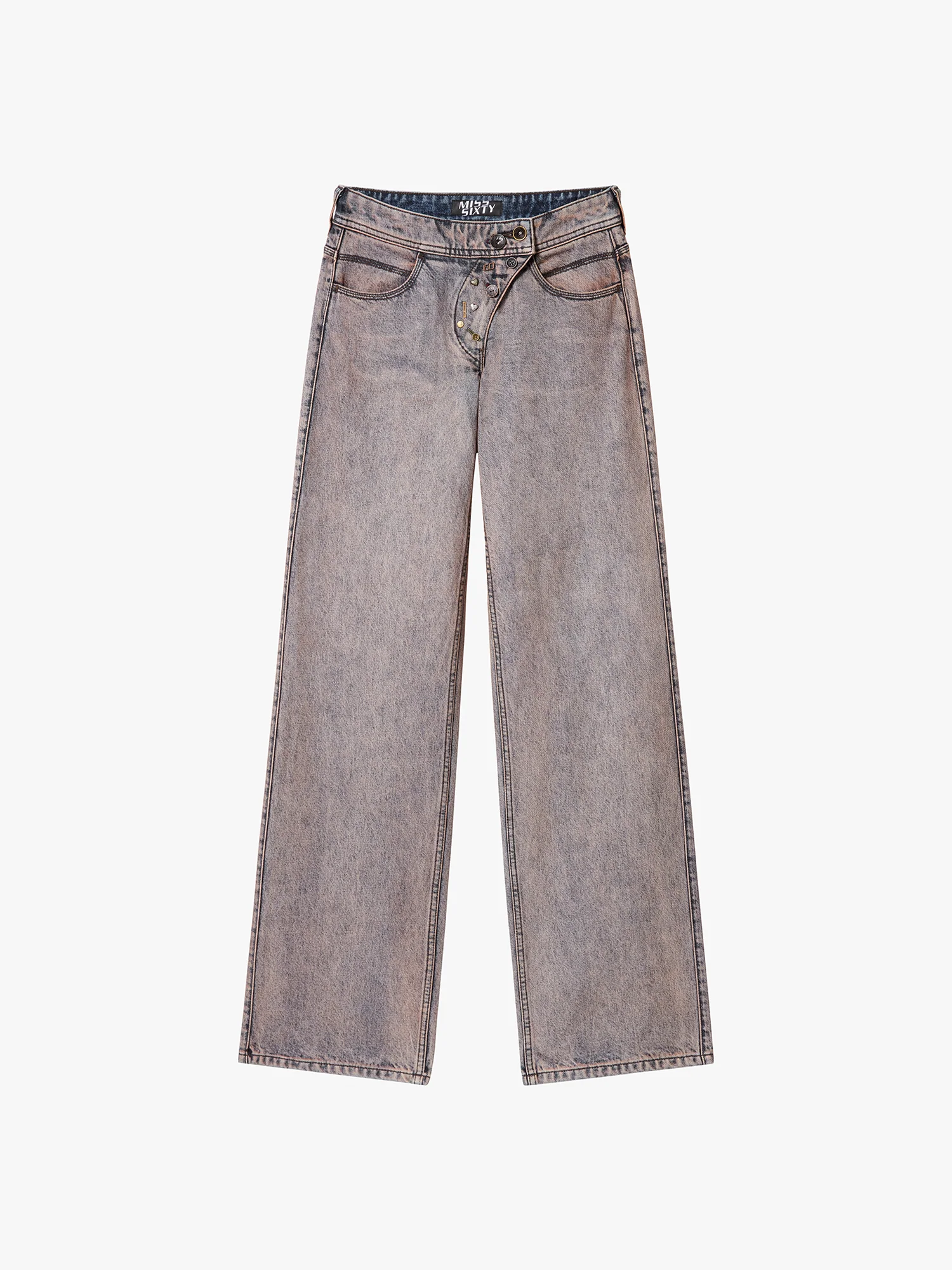 Multi-Button Straight-Leg Jeans - Image 5