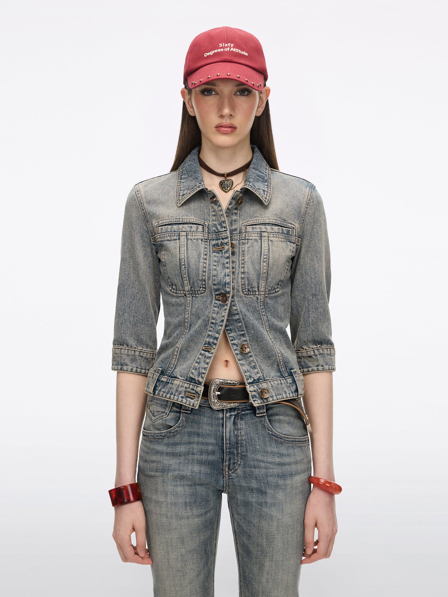 Multi-Patch Denim Jacket