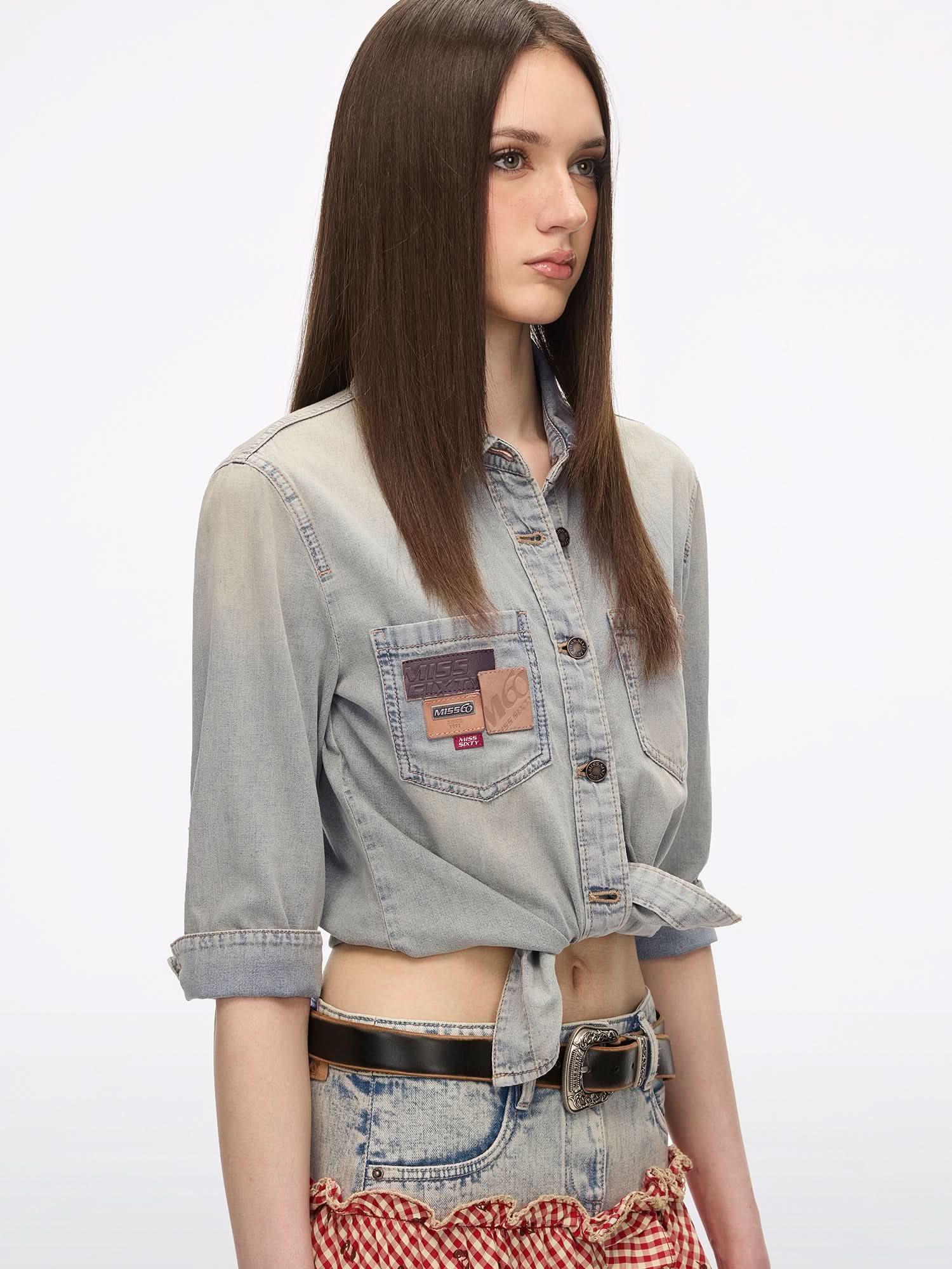 Multi-Patch Denim Shirt - Image 3