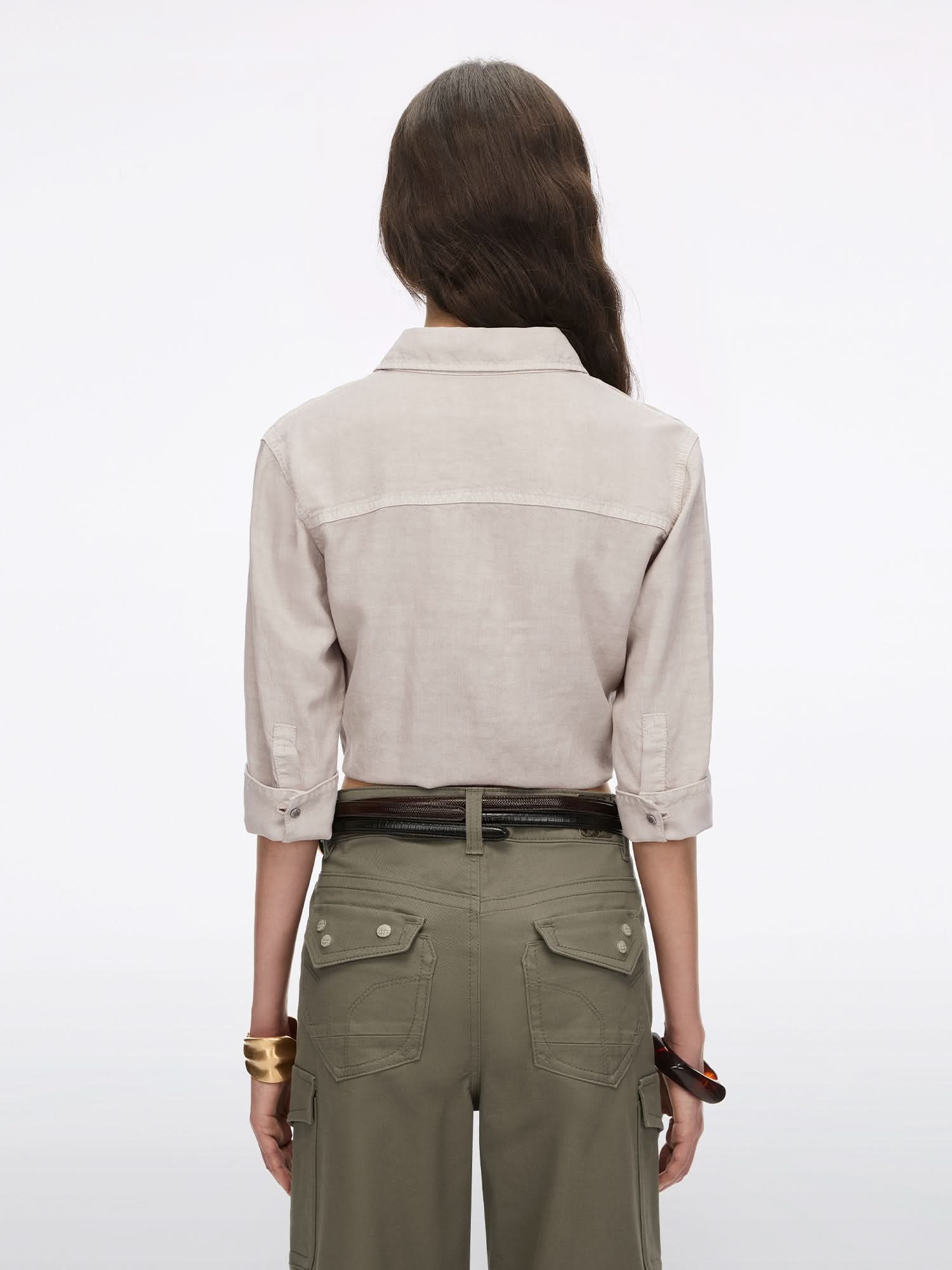 Multi-Patch Denim Shirt - Image 2