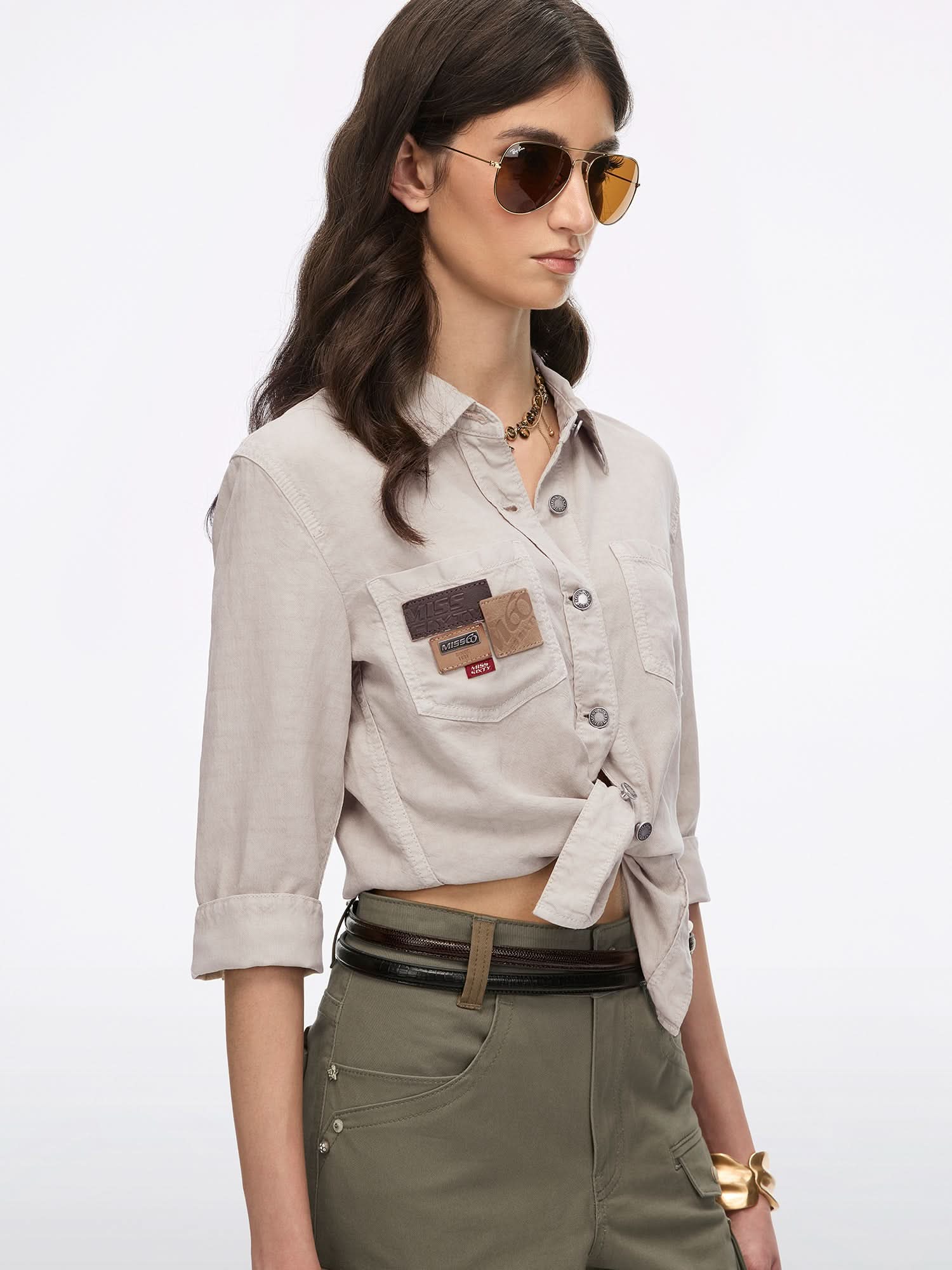 Multi-Patch Denim Shirt - Image 3