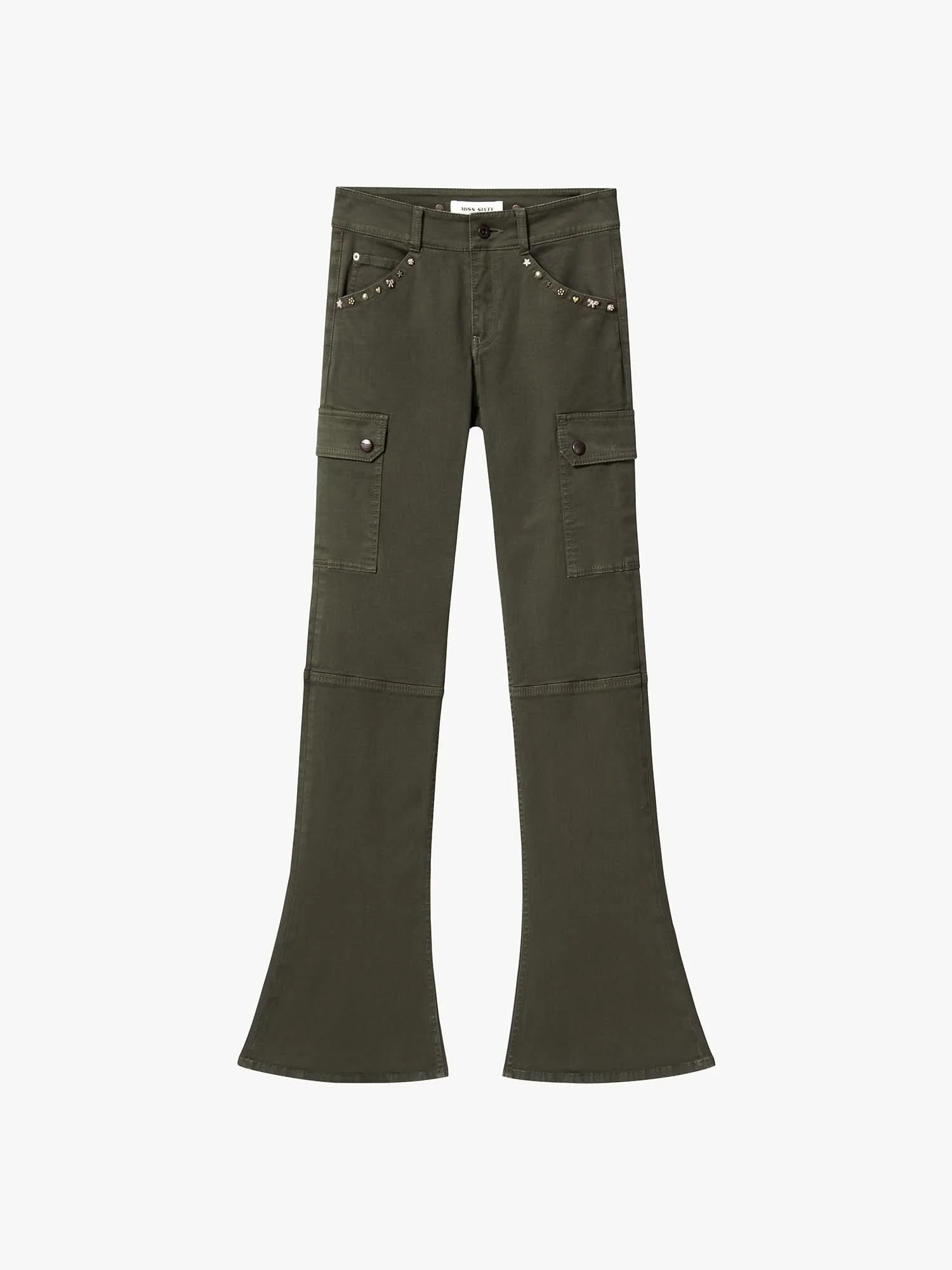 Multi-Studded Flared Pants - Image 6