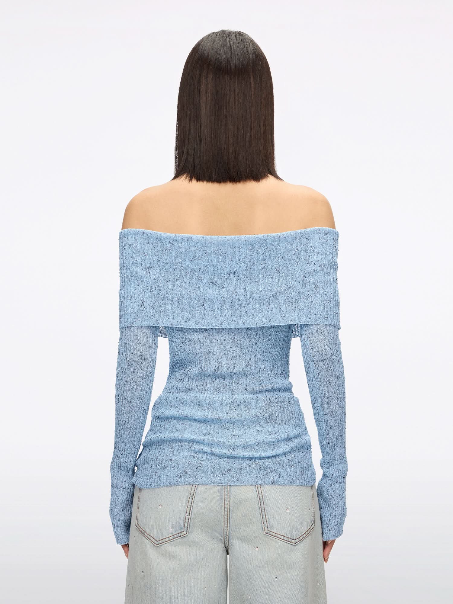 Off-shoulder Knit Top - Image 2