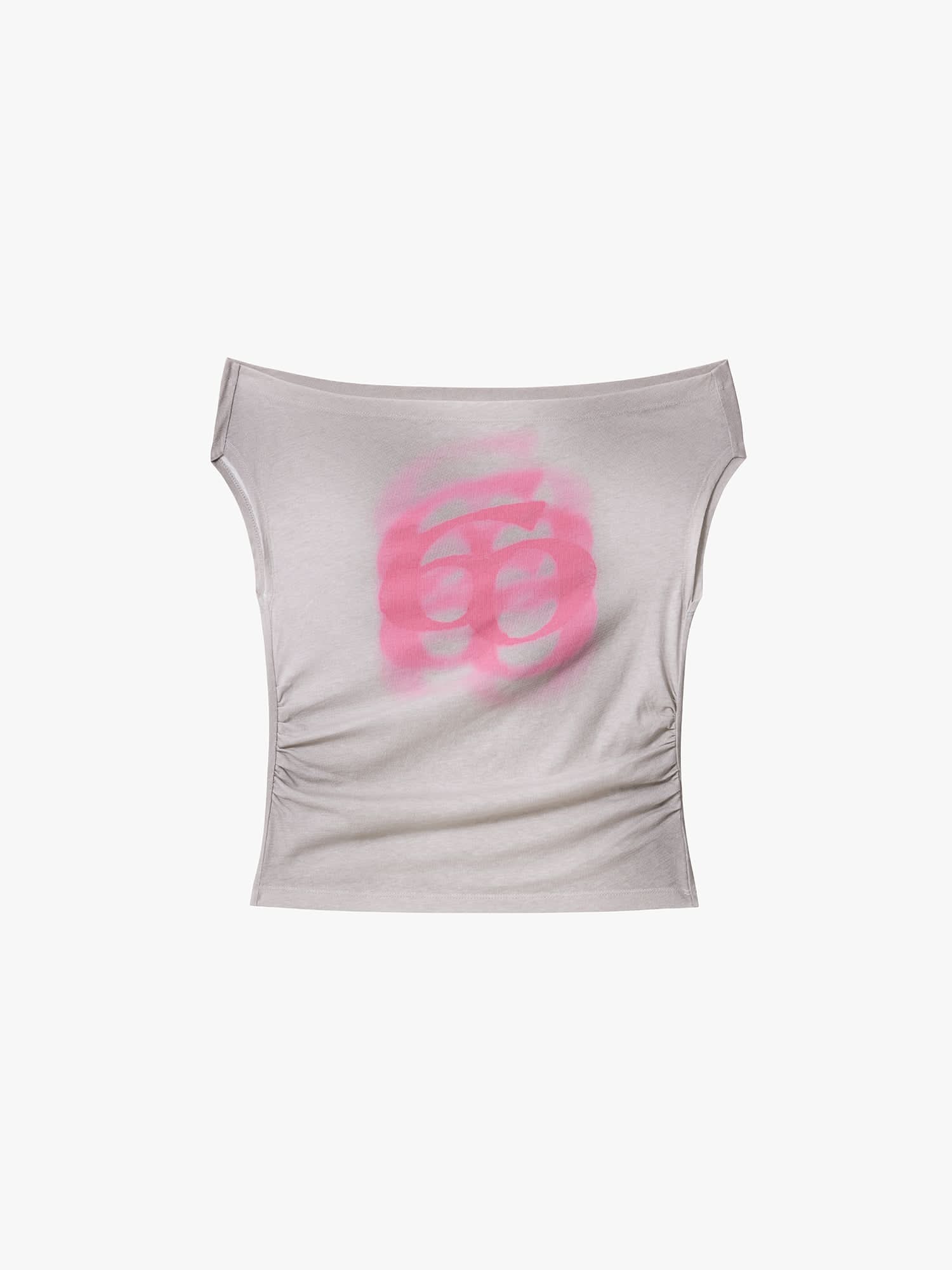 Off-Shoulder Logo-Detail T-Shirt - Image 5