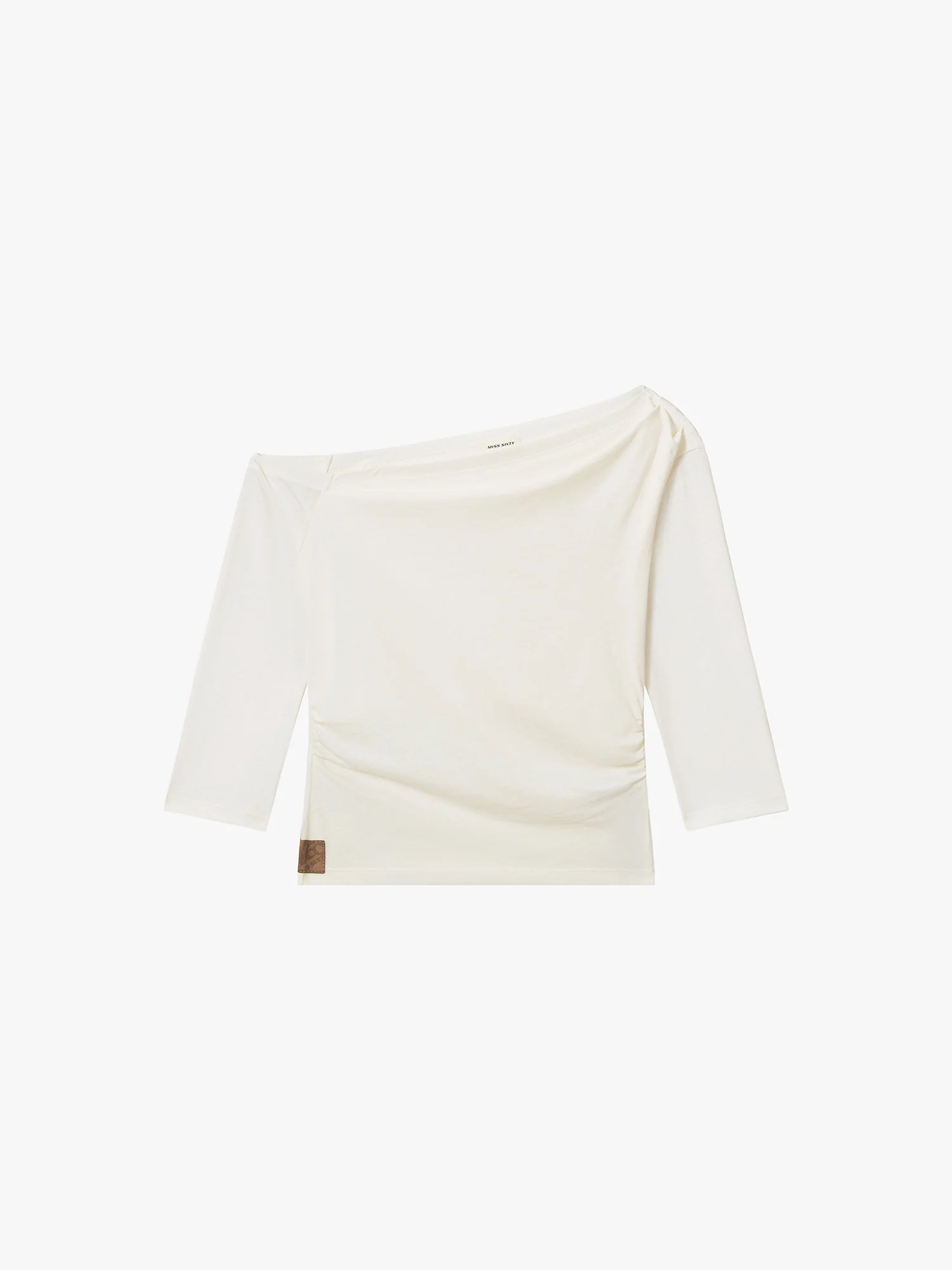 Asymmetric Neck T-Shirt - Image 5