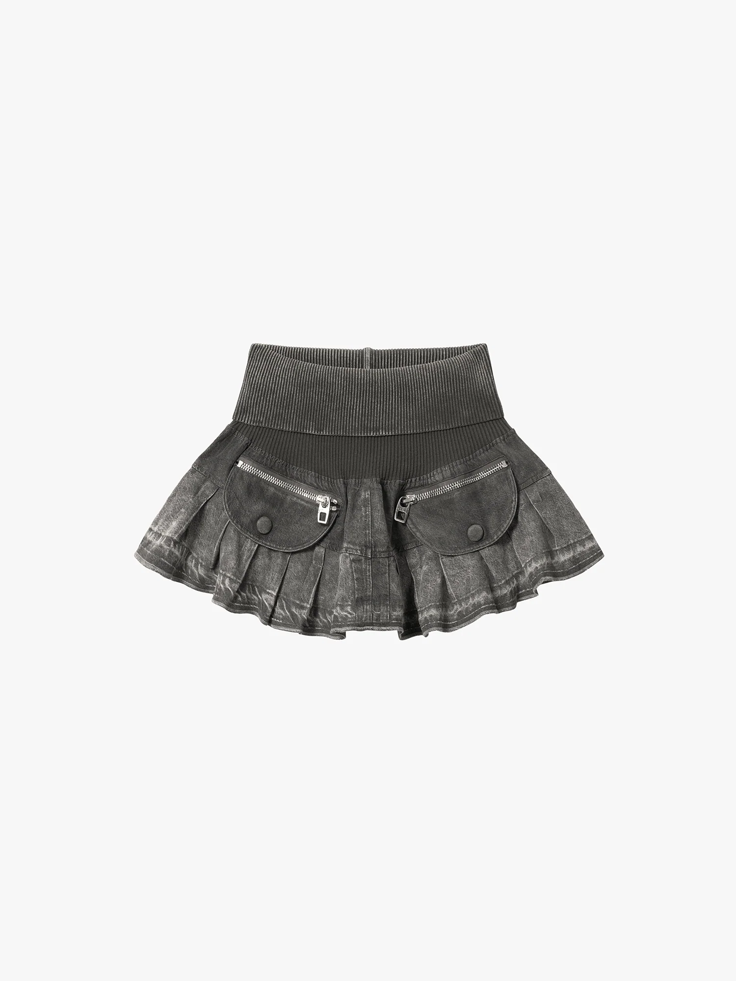 Patchwork Denim Skirt - Image 5