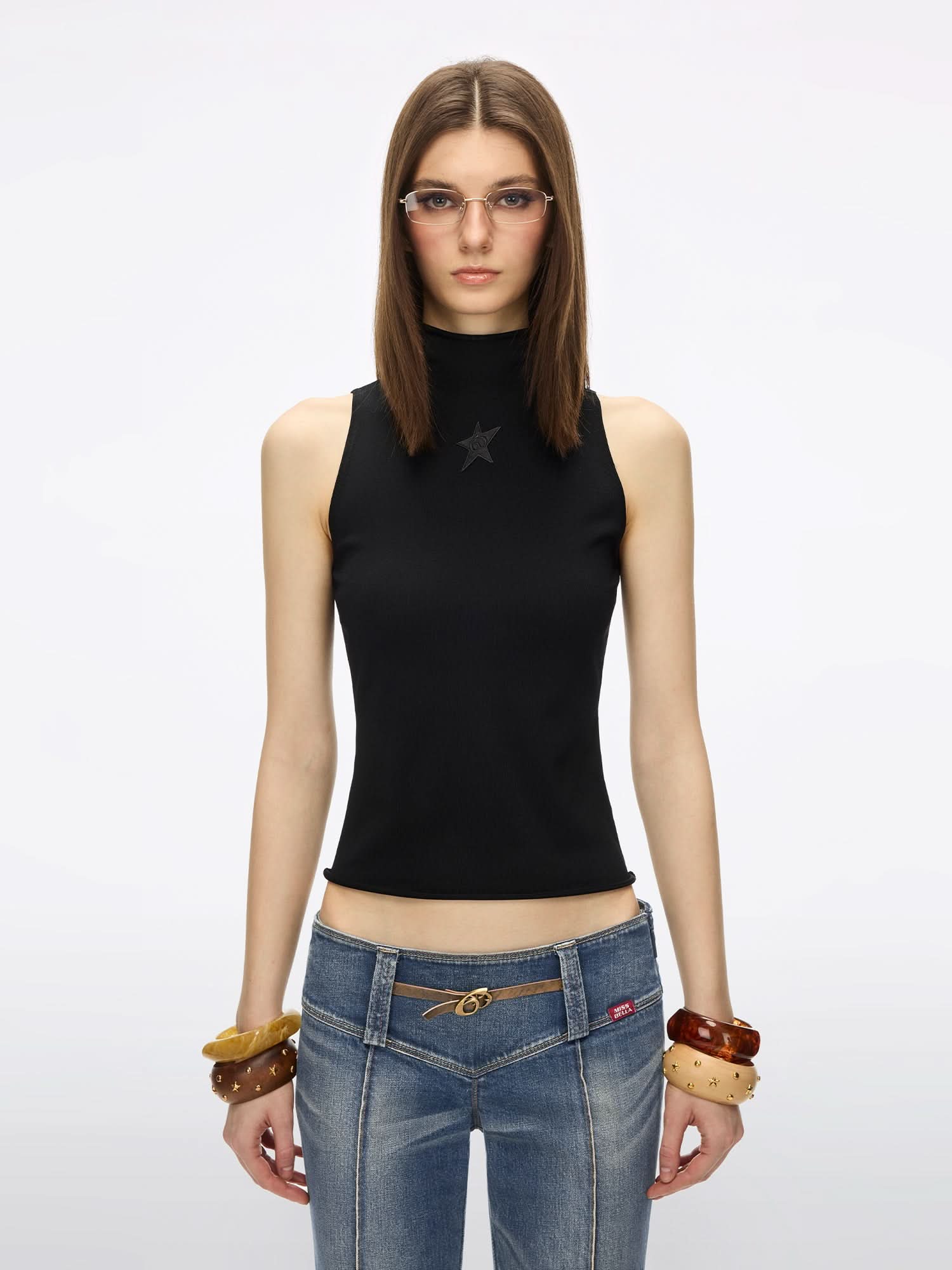 Patchwork Knit Vest - Image 11