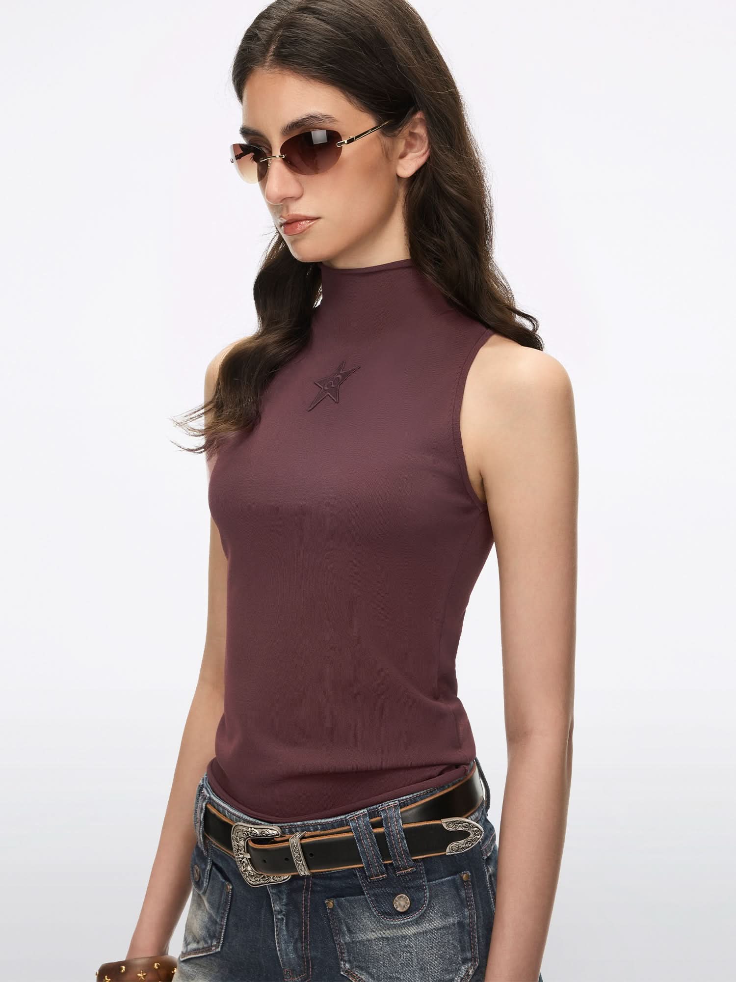 Patchwork Knit Vest - Image 8