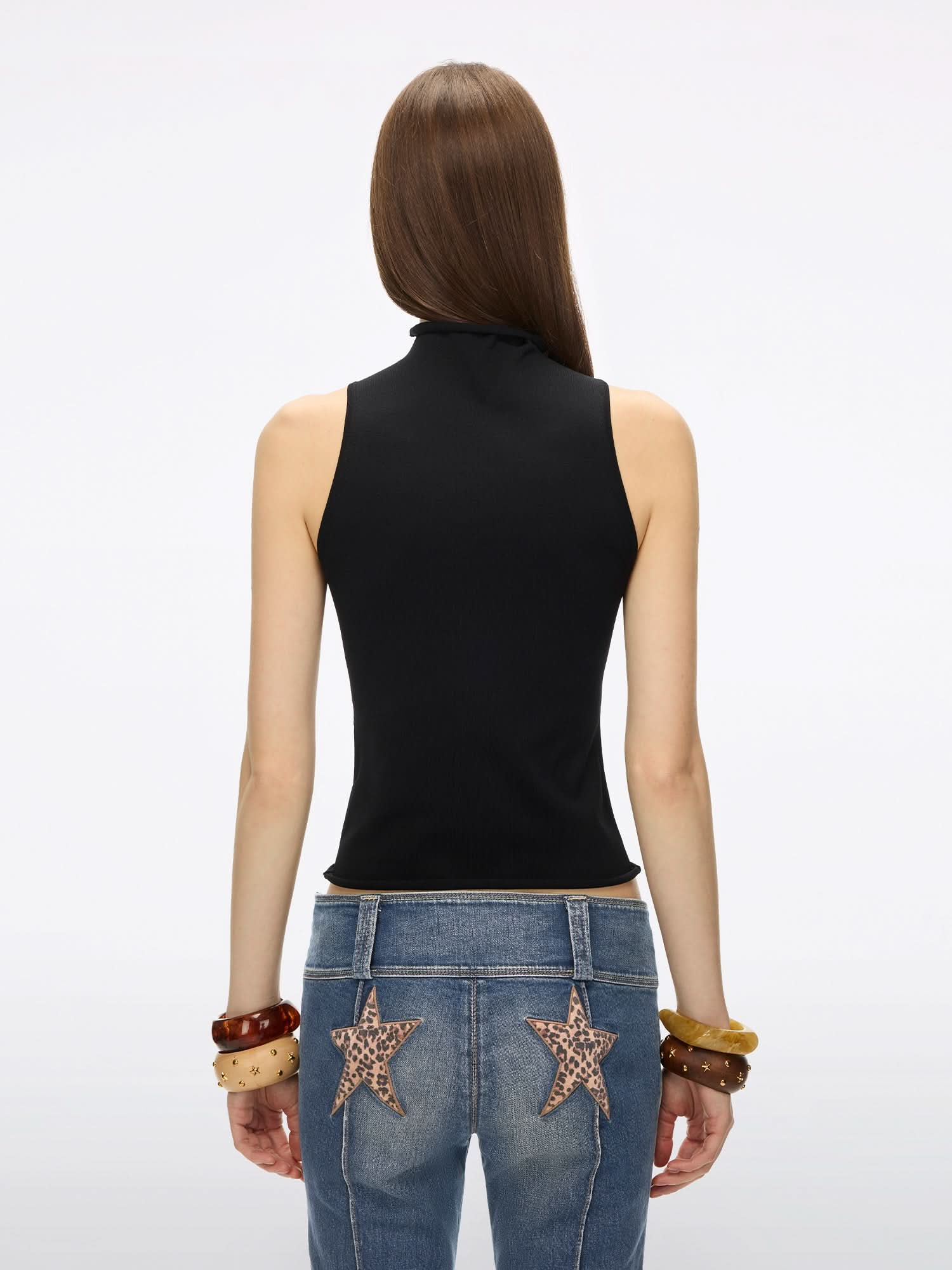 Patchwork Knit Vest - Image 12