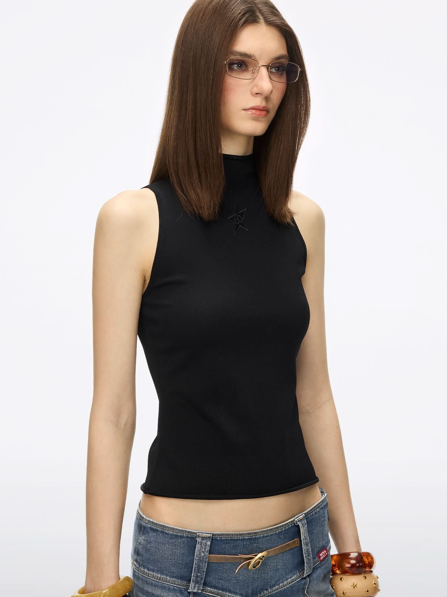 Patchwork Knit Vest - Image 13