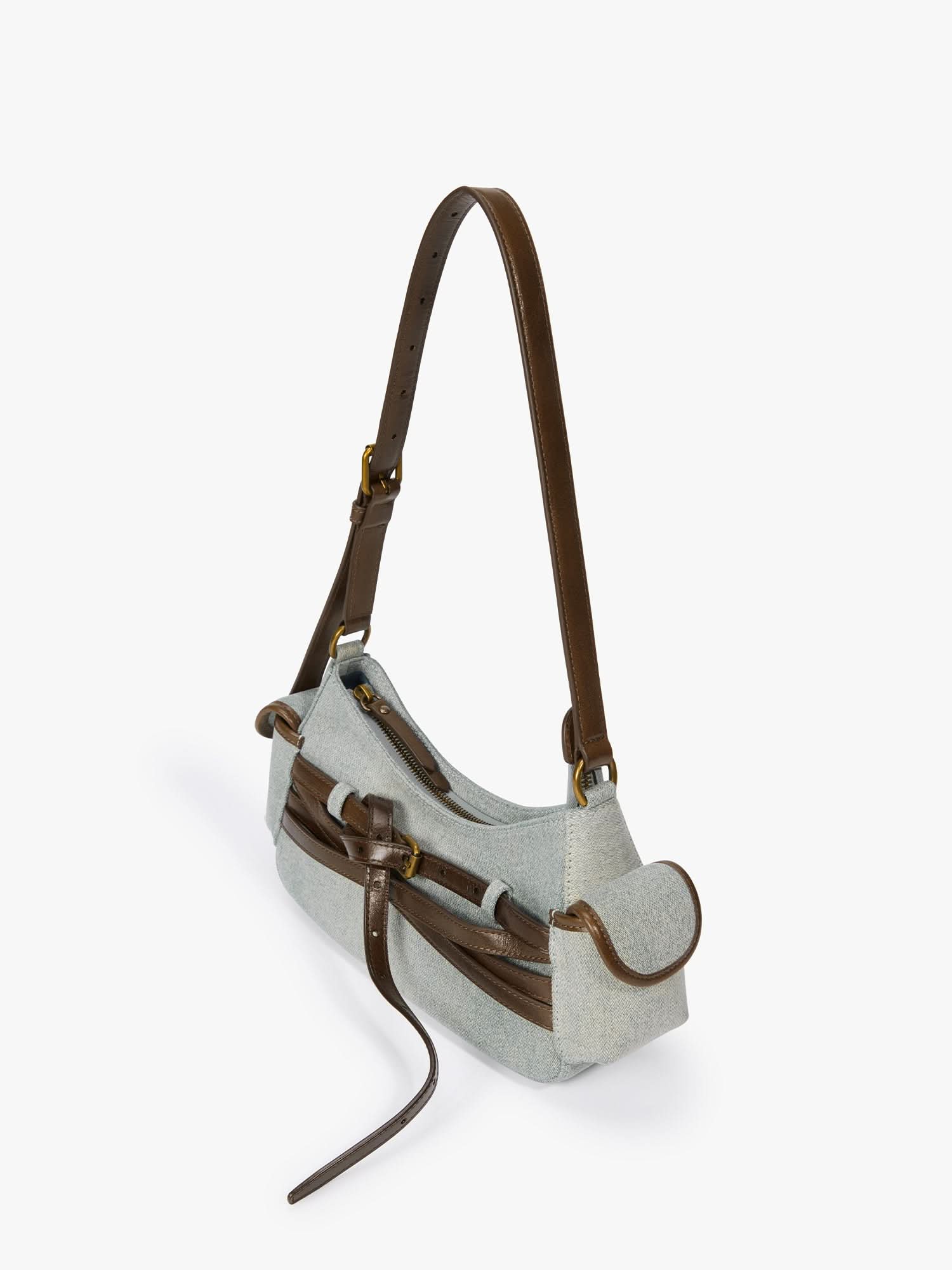 Patchwork Leather Shoulder Bag - Image 3