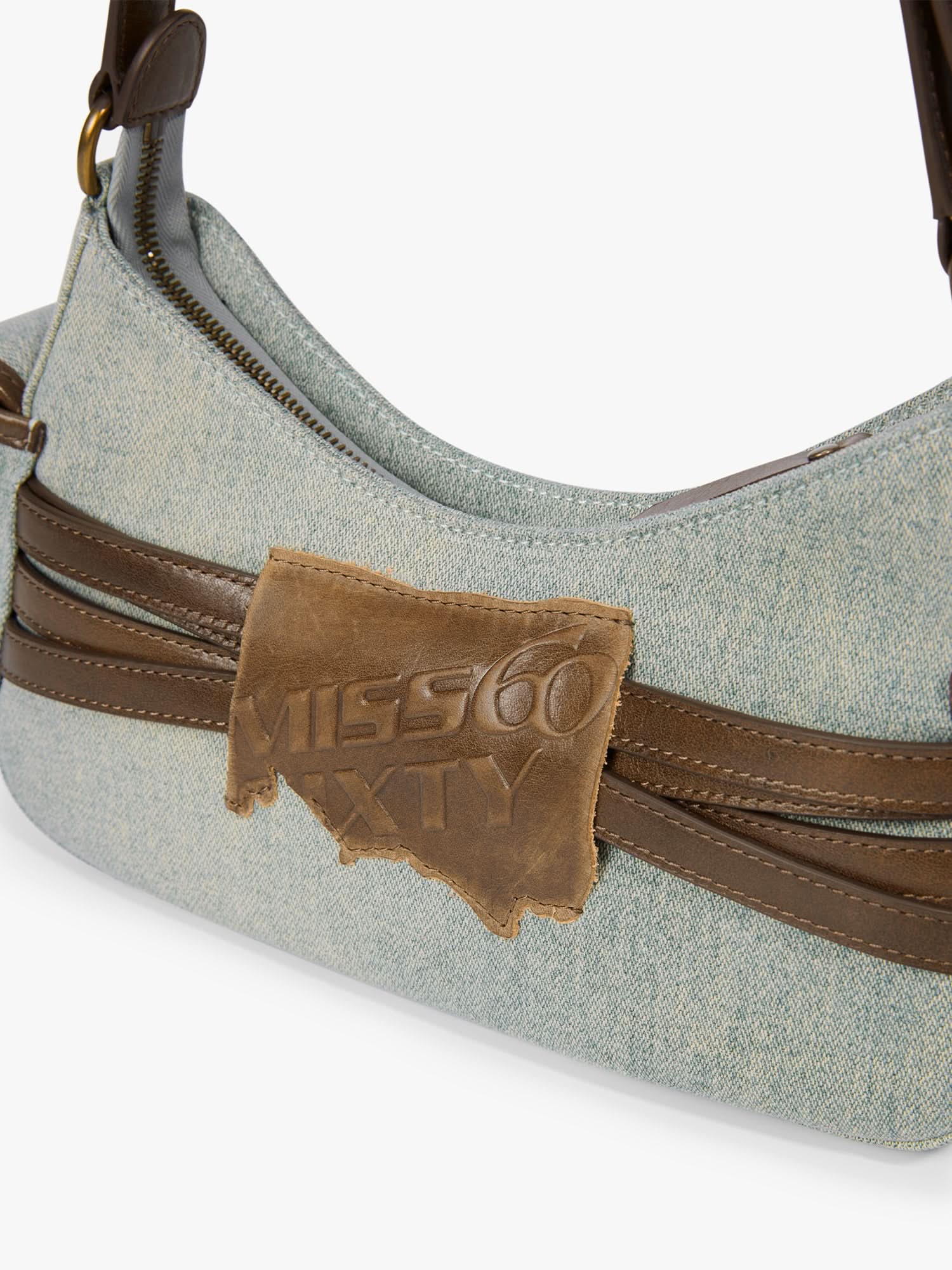 Patchwork Leather Shoulder Bag - Image 4