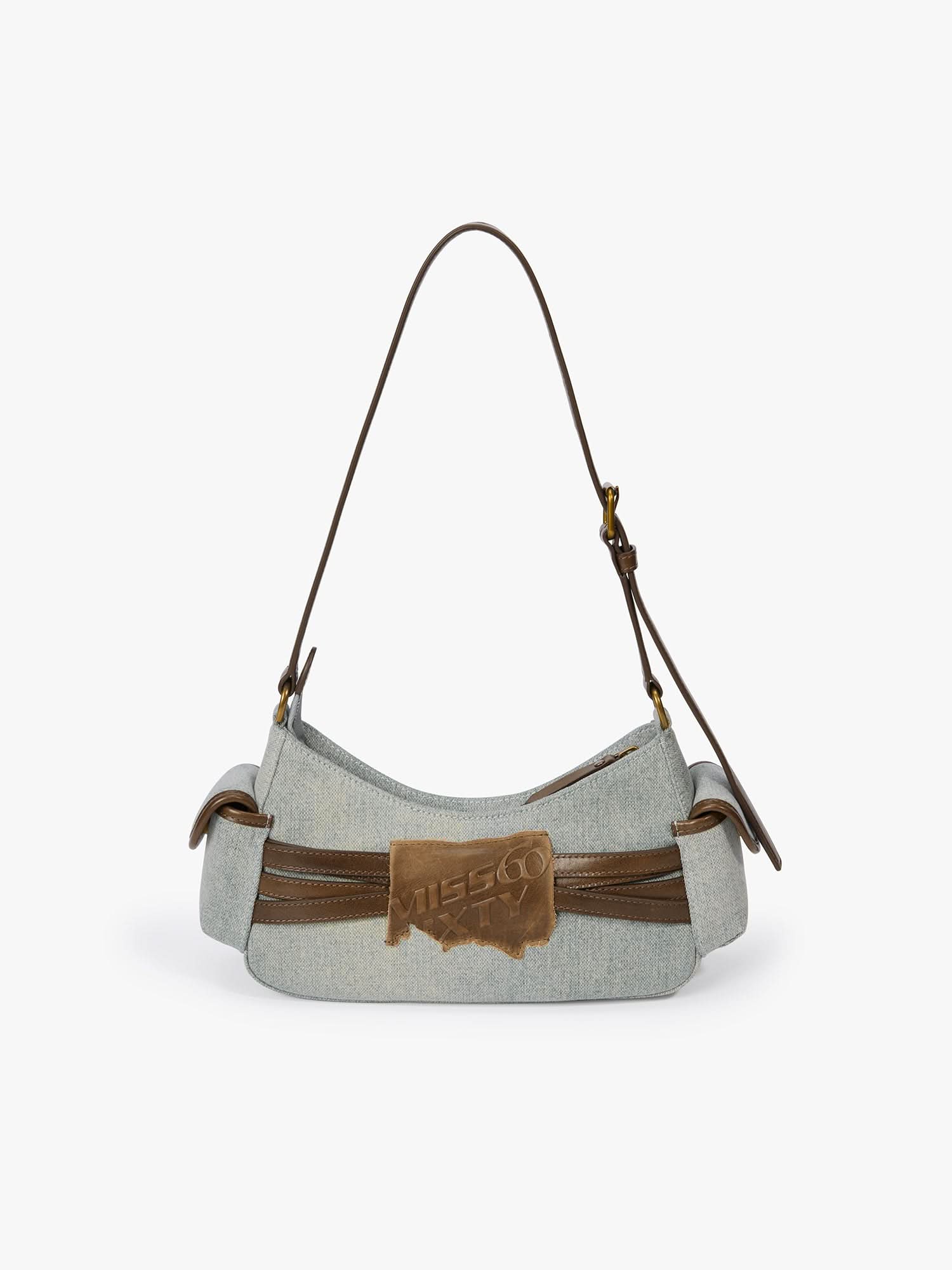 Patchwork Leather Shoulder Bag - Image 5