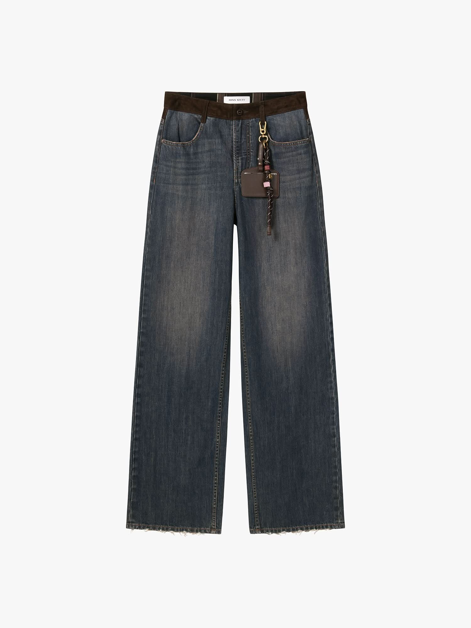 Patchwork Straight-Leg Jeans - Image 5