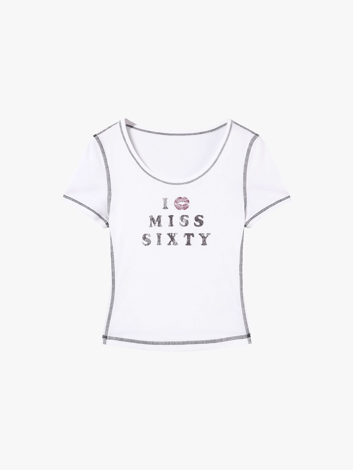 Printed Crew Neck T-Shirt - Image 5