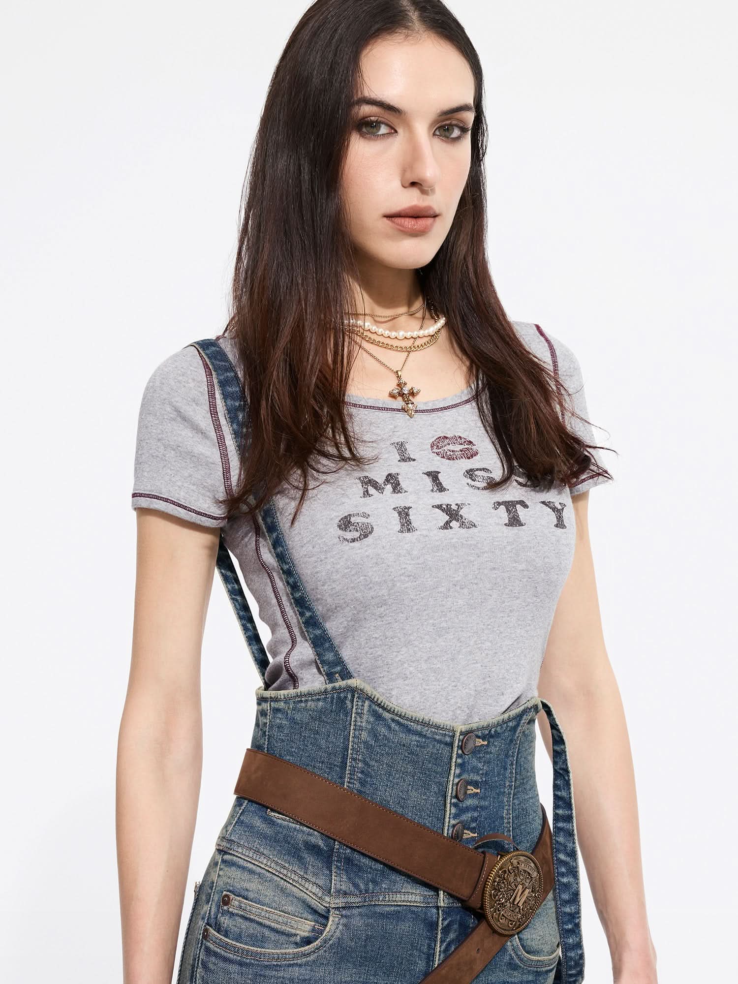 Printed Crew Neck T-Shirt - Image 8