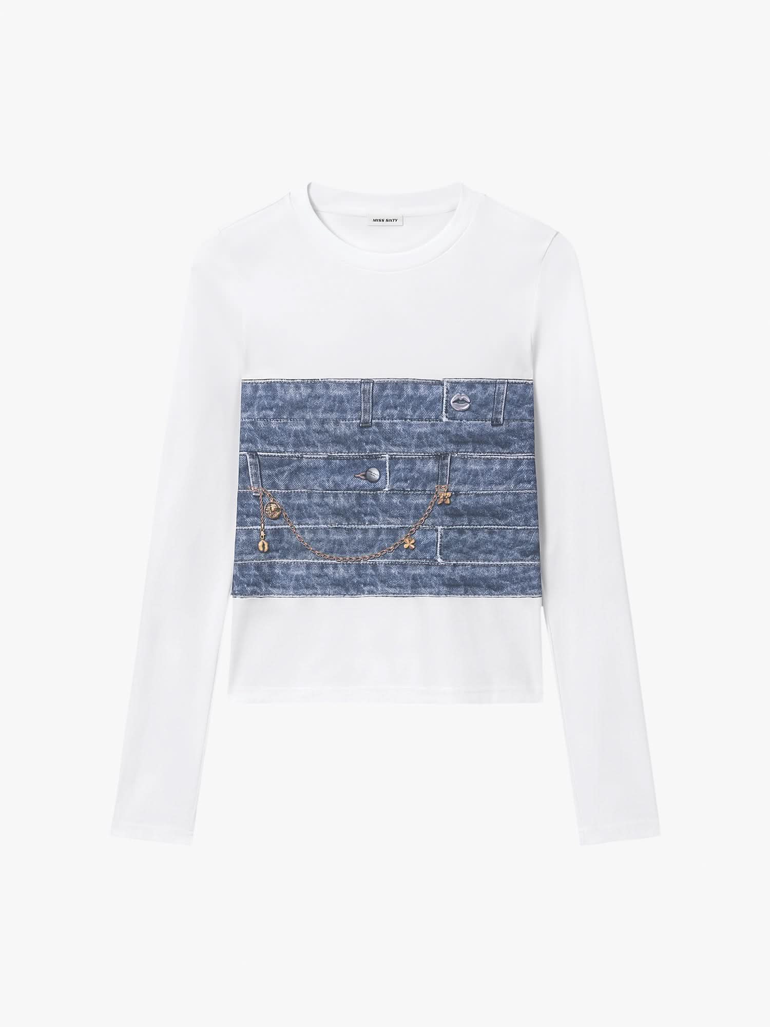 Printed Long-Sleeve T-Shirt - Image 5