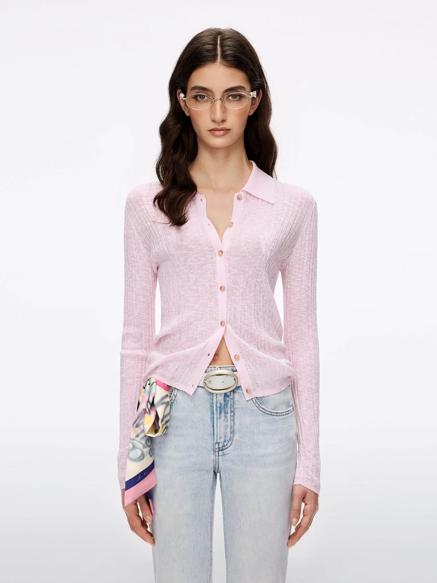 Printed Silk Scarf - Image 2