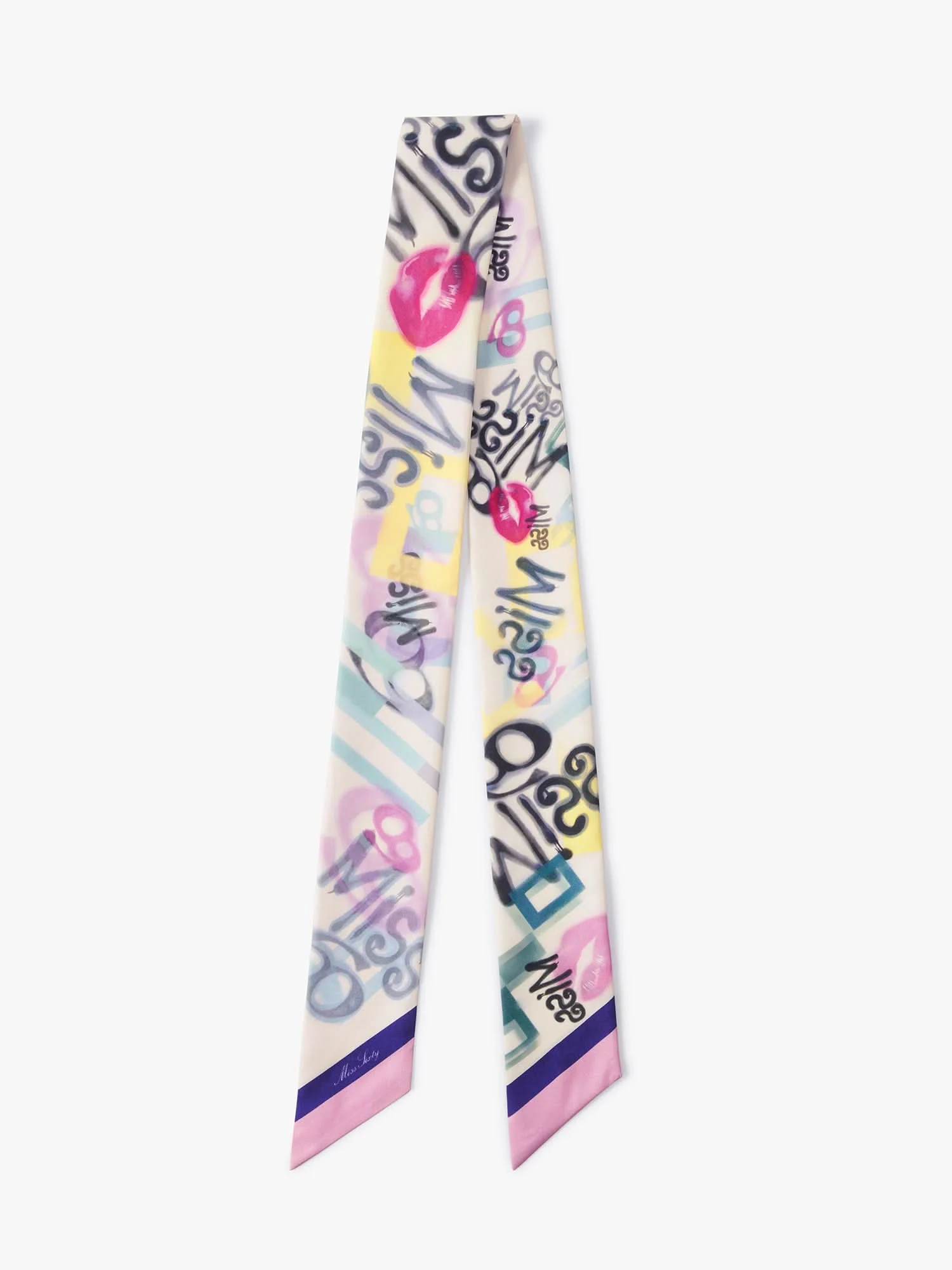 Printed Silk Scarf - Image 5