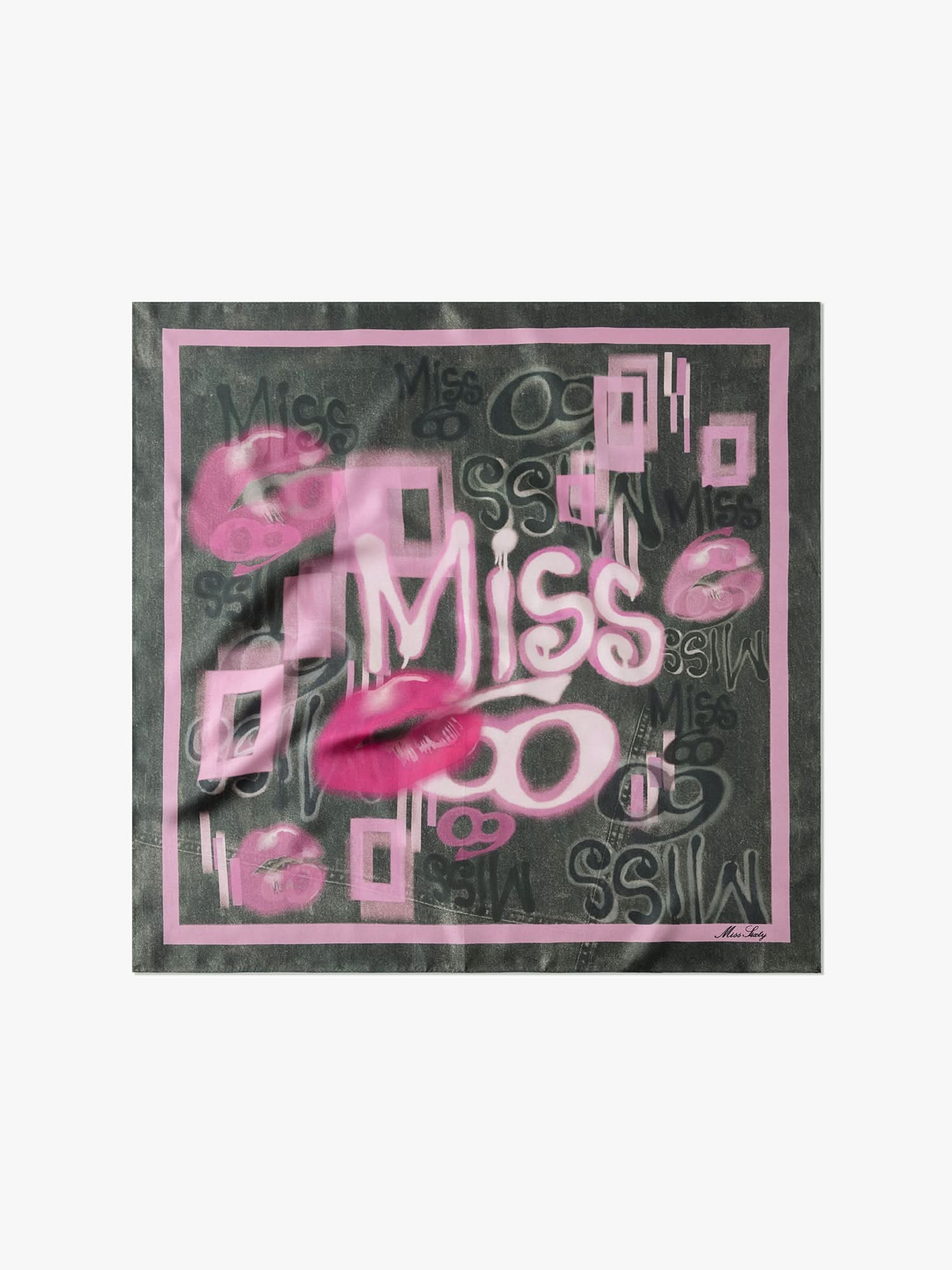 Printed Silk Scarf - Image 2