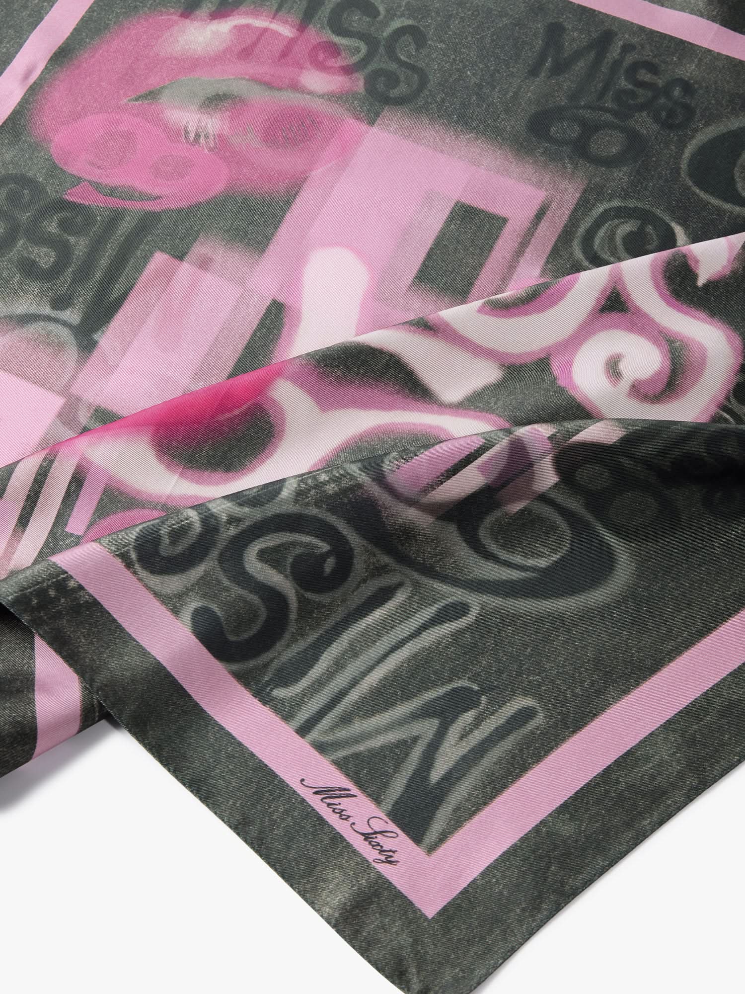 Printed Silk Scarf - Image 4