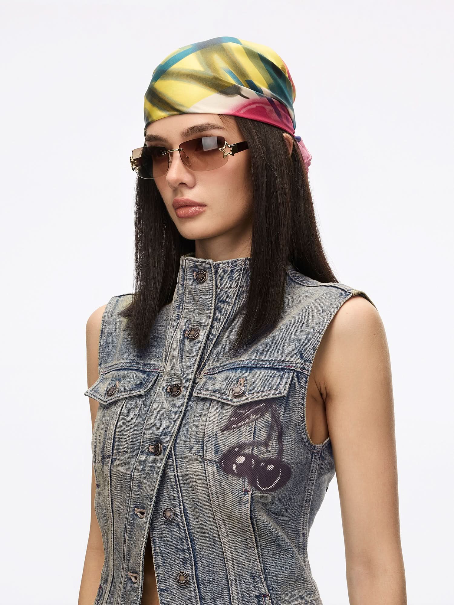 Printed Silk Scarf - Image 7