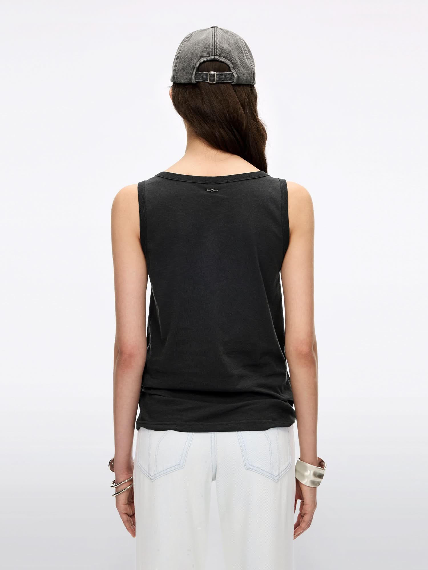 Printed Sleeveless T-Shirt - Image 2