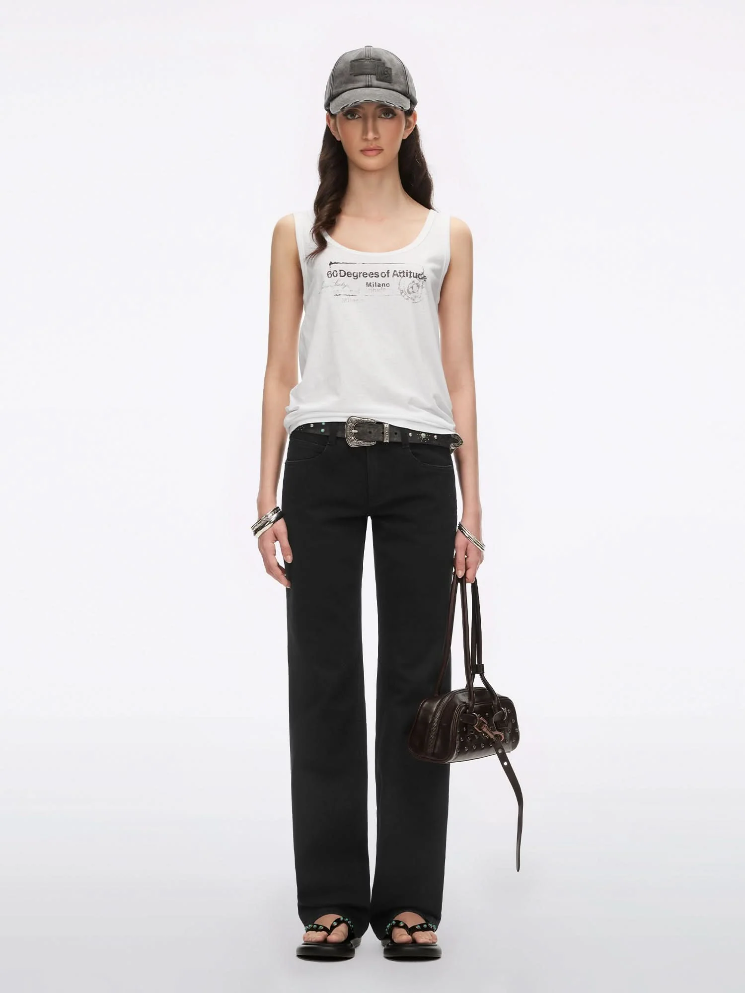 Printed Sleeveless T-Shirt - Image 9