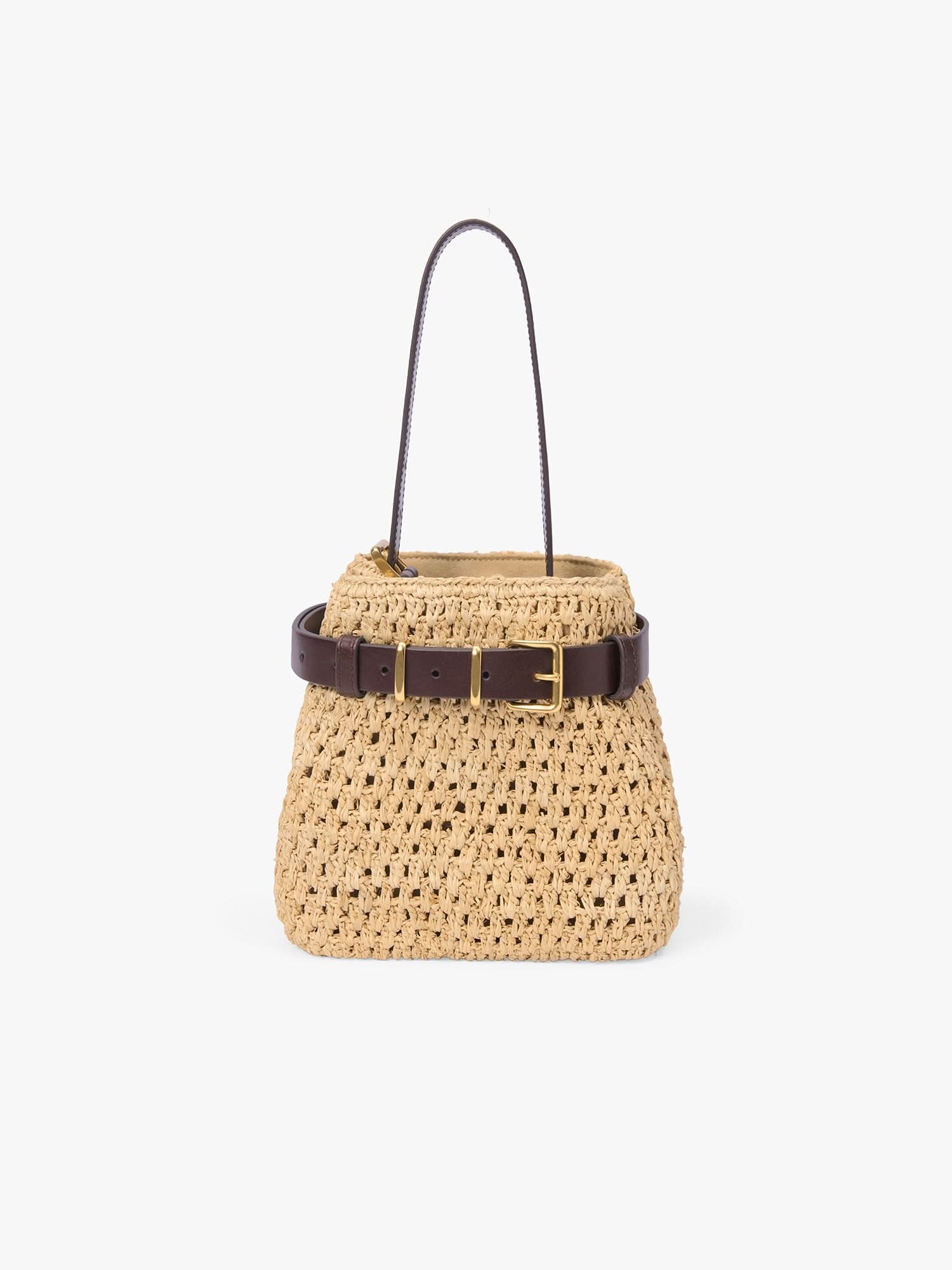 Raffia One-Shoulder Bag - Image 5