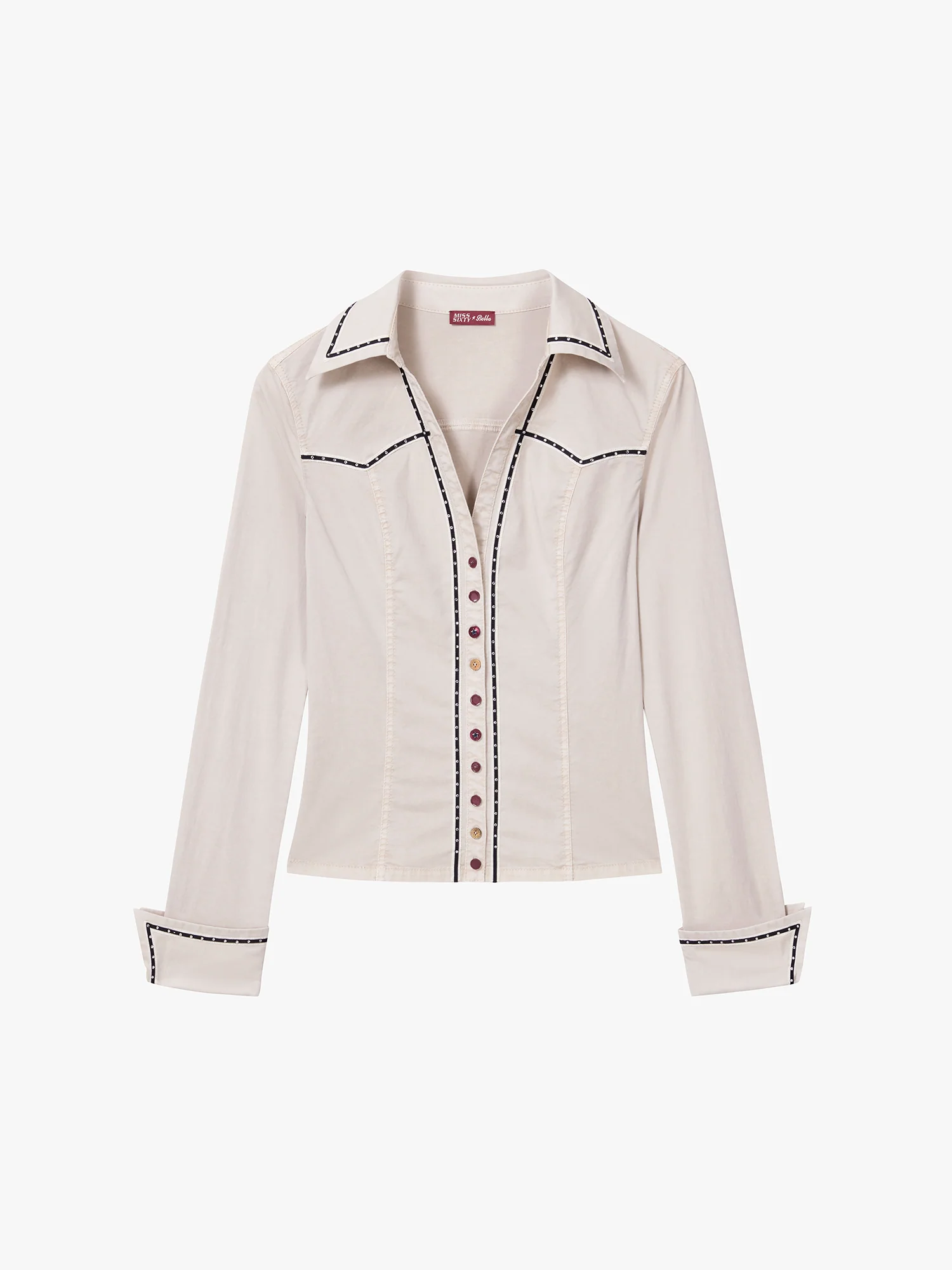 Rhinestone Button Shirt - Image 6