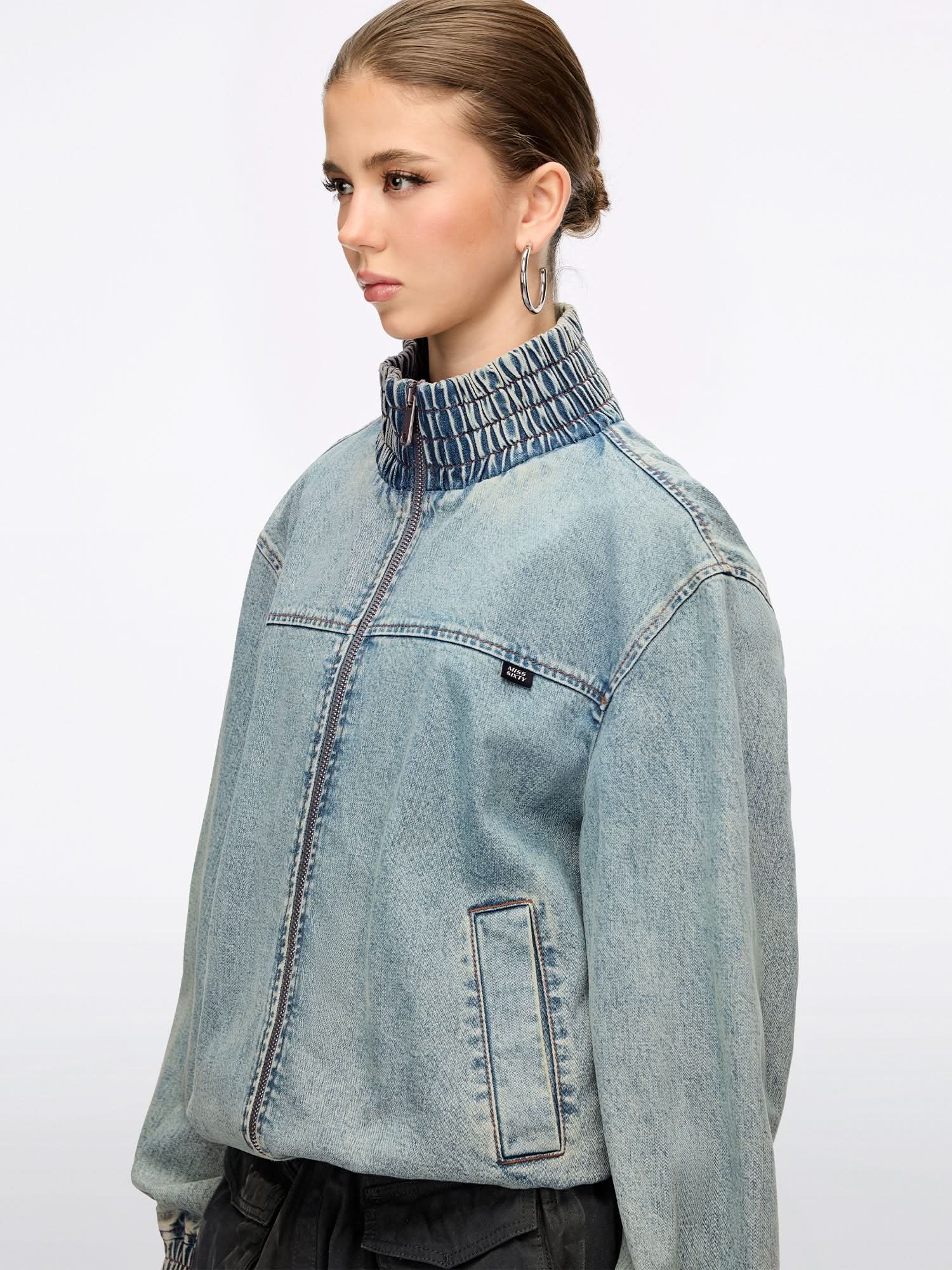 Rhinestone Denim Jacket - Image 3