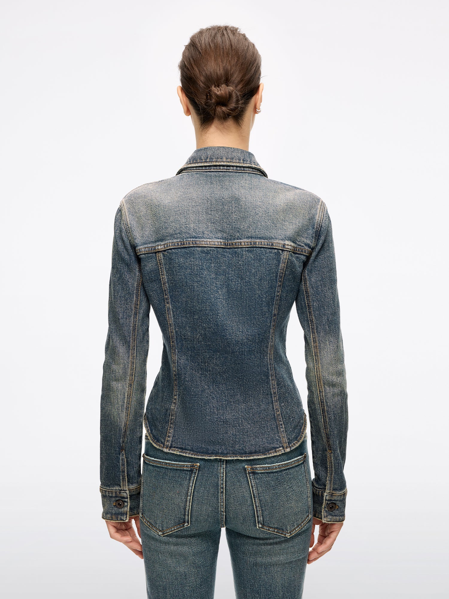 Rhinestone Denim Shirt - Image 2