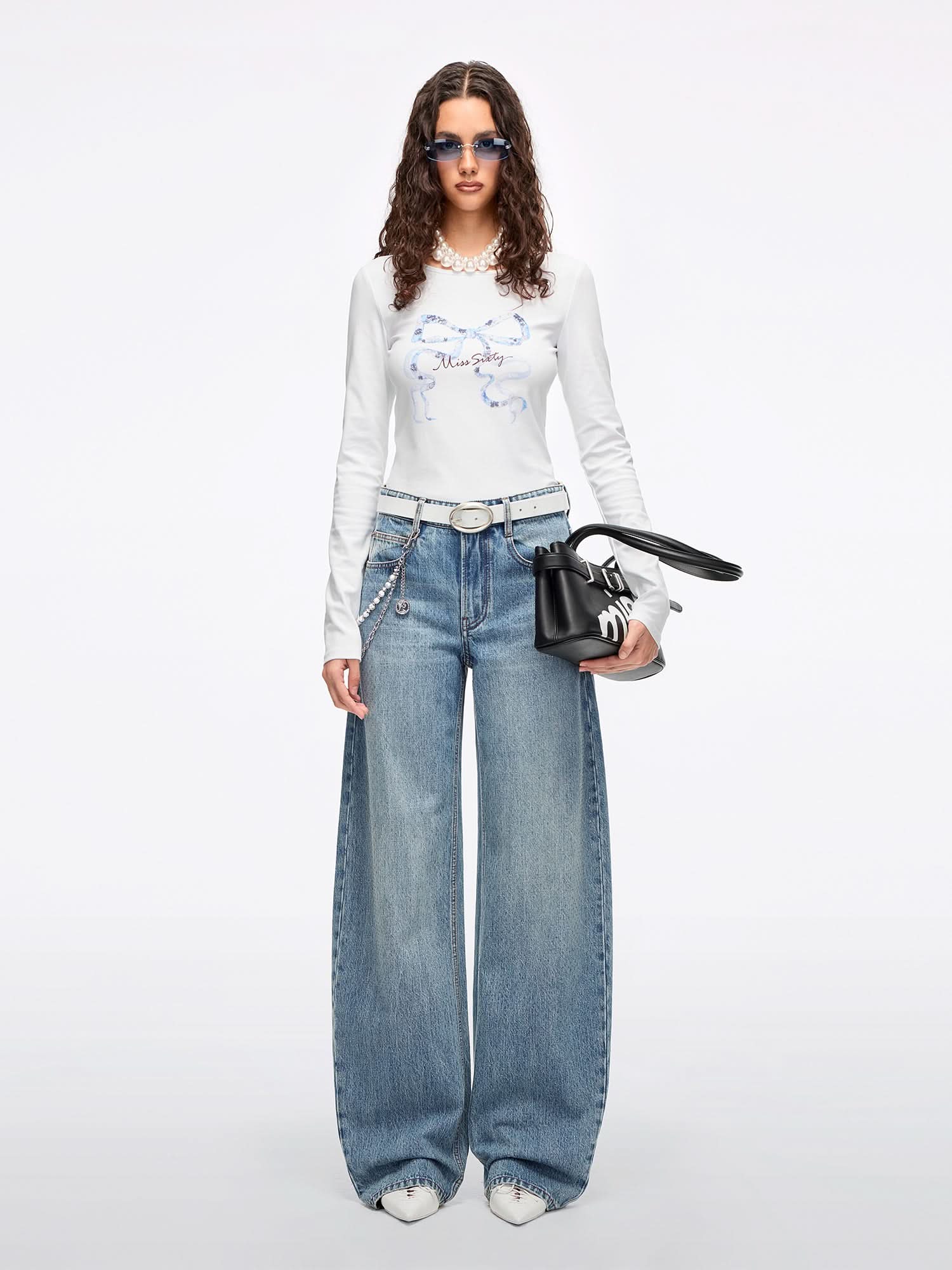Rhinestone-Embellished Jeans - Image 2