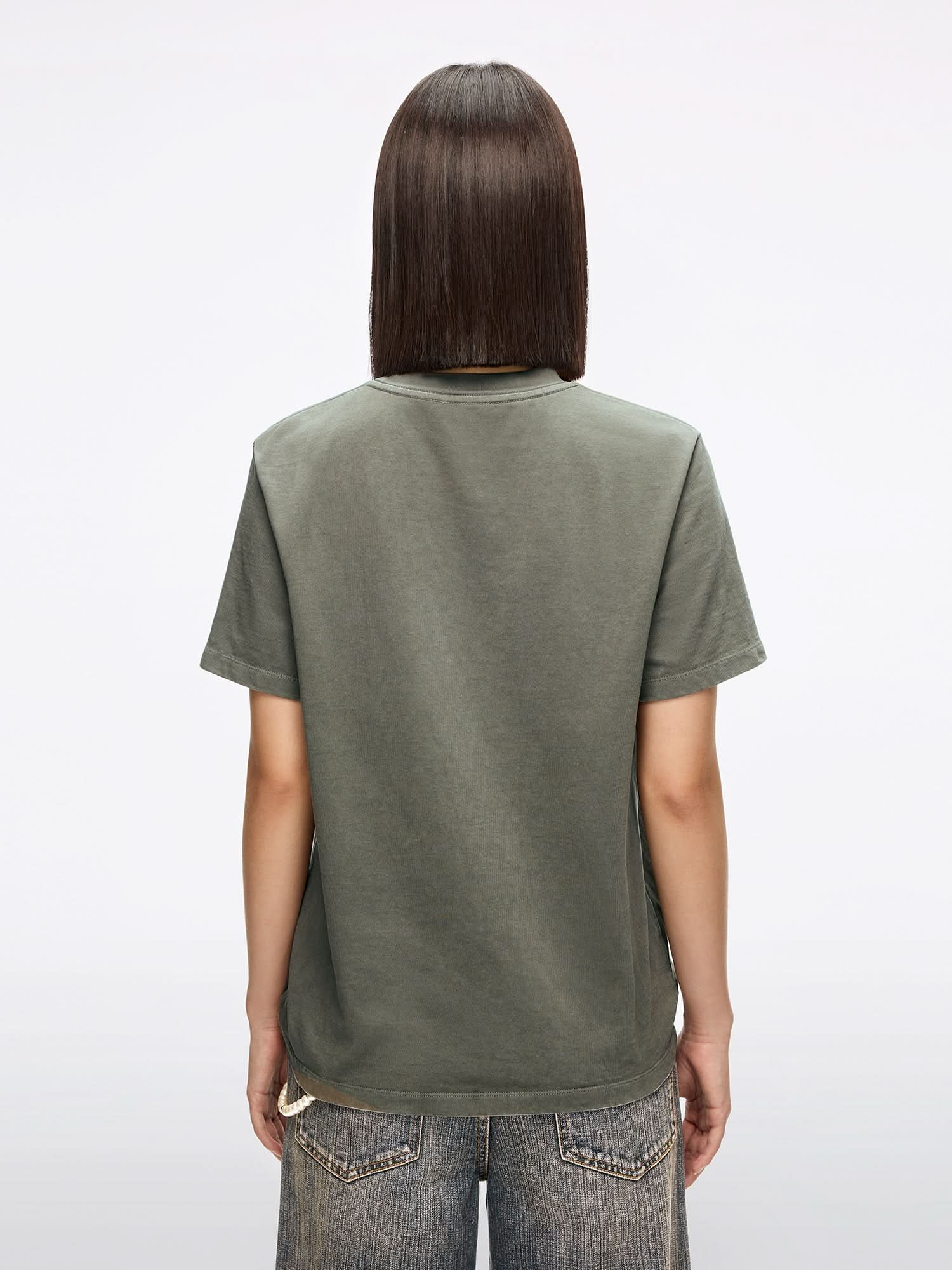 Rhinestone Embroidered T-Shirt - Image 7