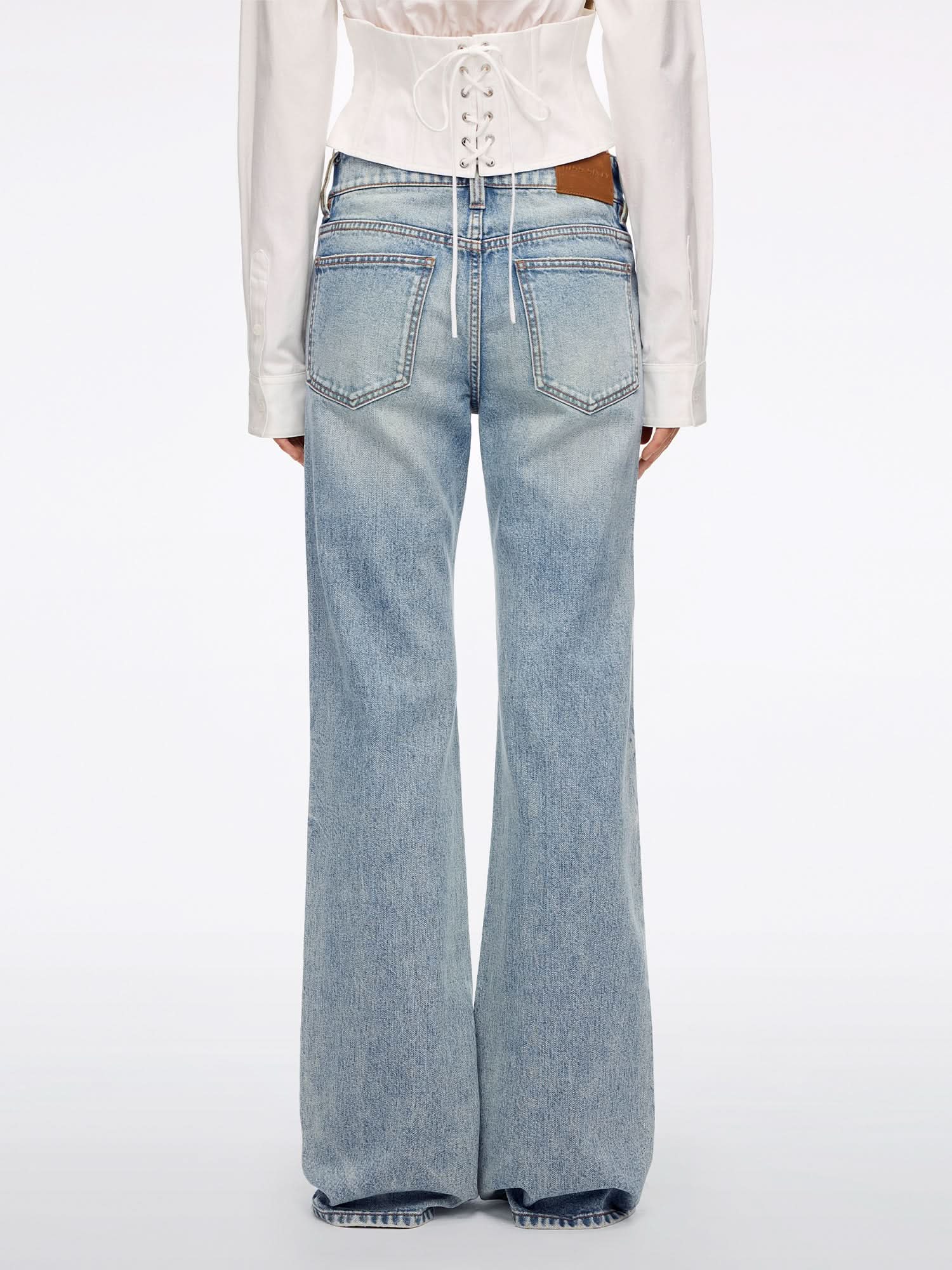 Rhinestone Flare Jeans - Image 3