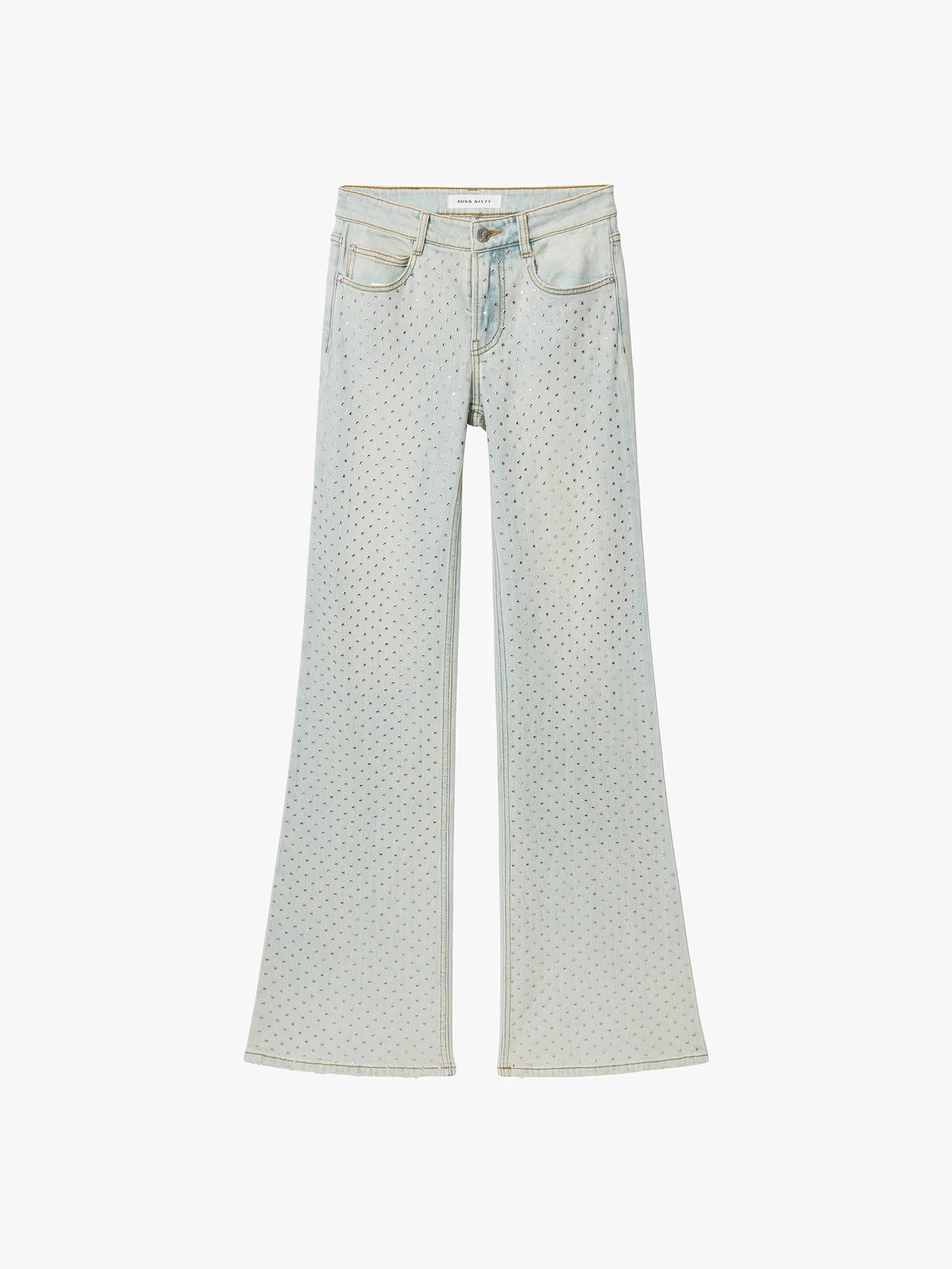 Rhinestone Flared Jeans - Image 5