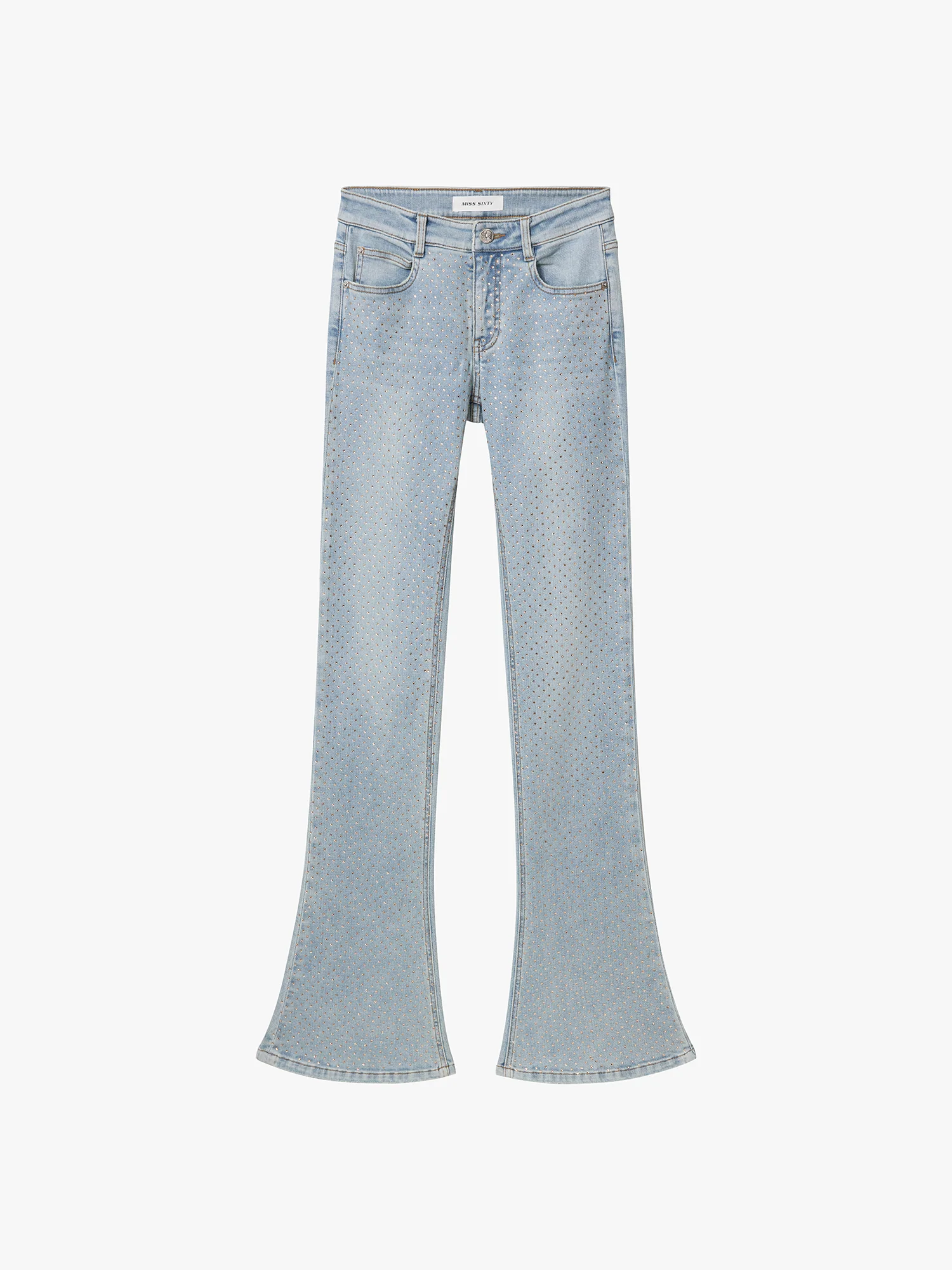 Rhinestone Flared Jeans - Image 5