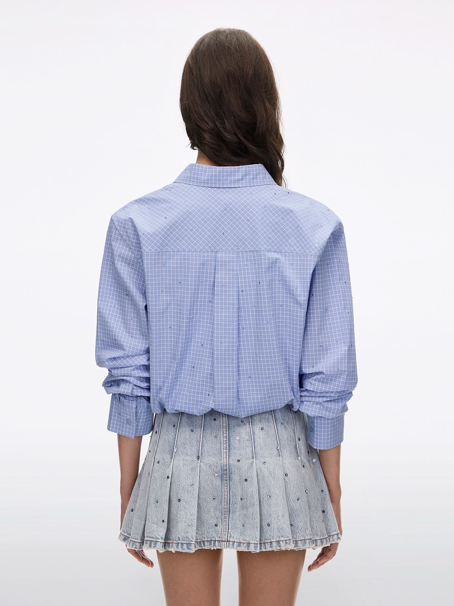 Rhinestone Plaid Shirt - Image 2
