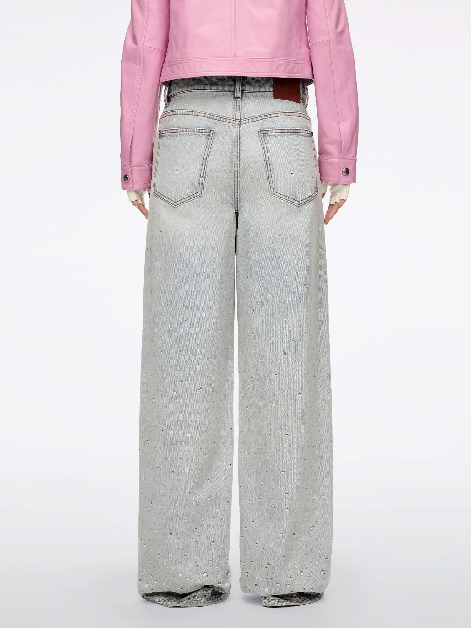 Rhinestone Straight-Leg Jeans - Image 3