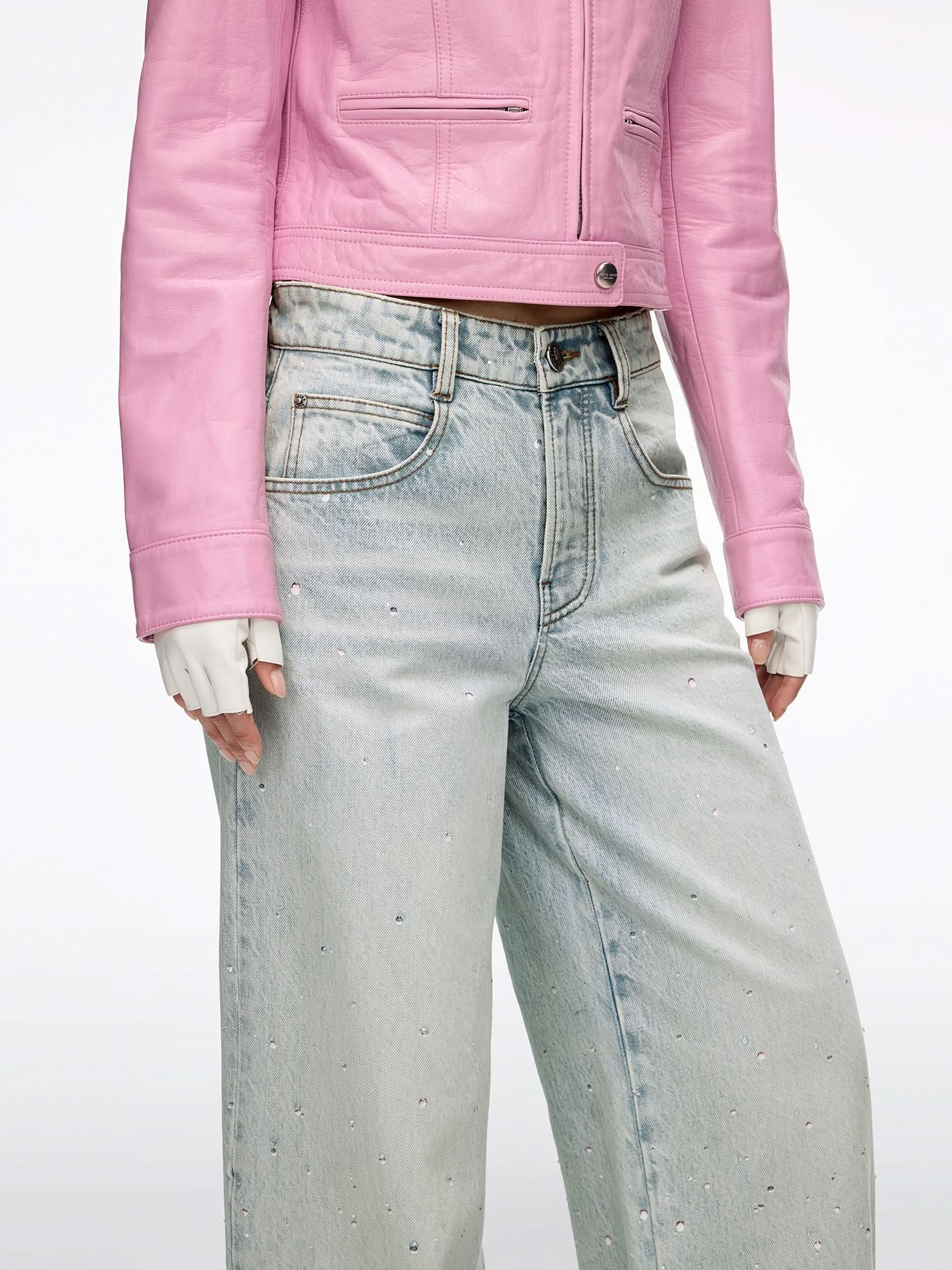 Rhinestone Straight-Leg Jeans - Image 4